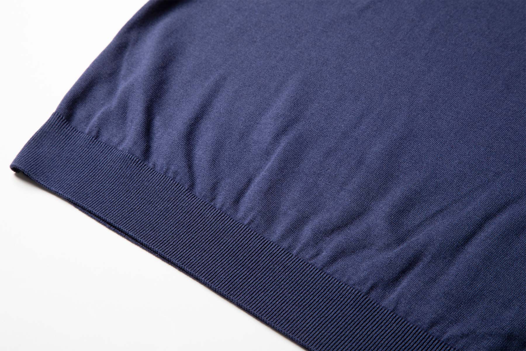 SILK COTTON POLO NECK