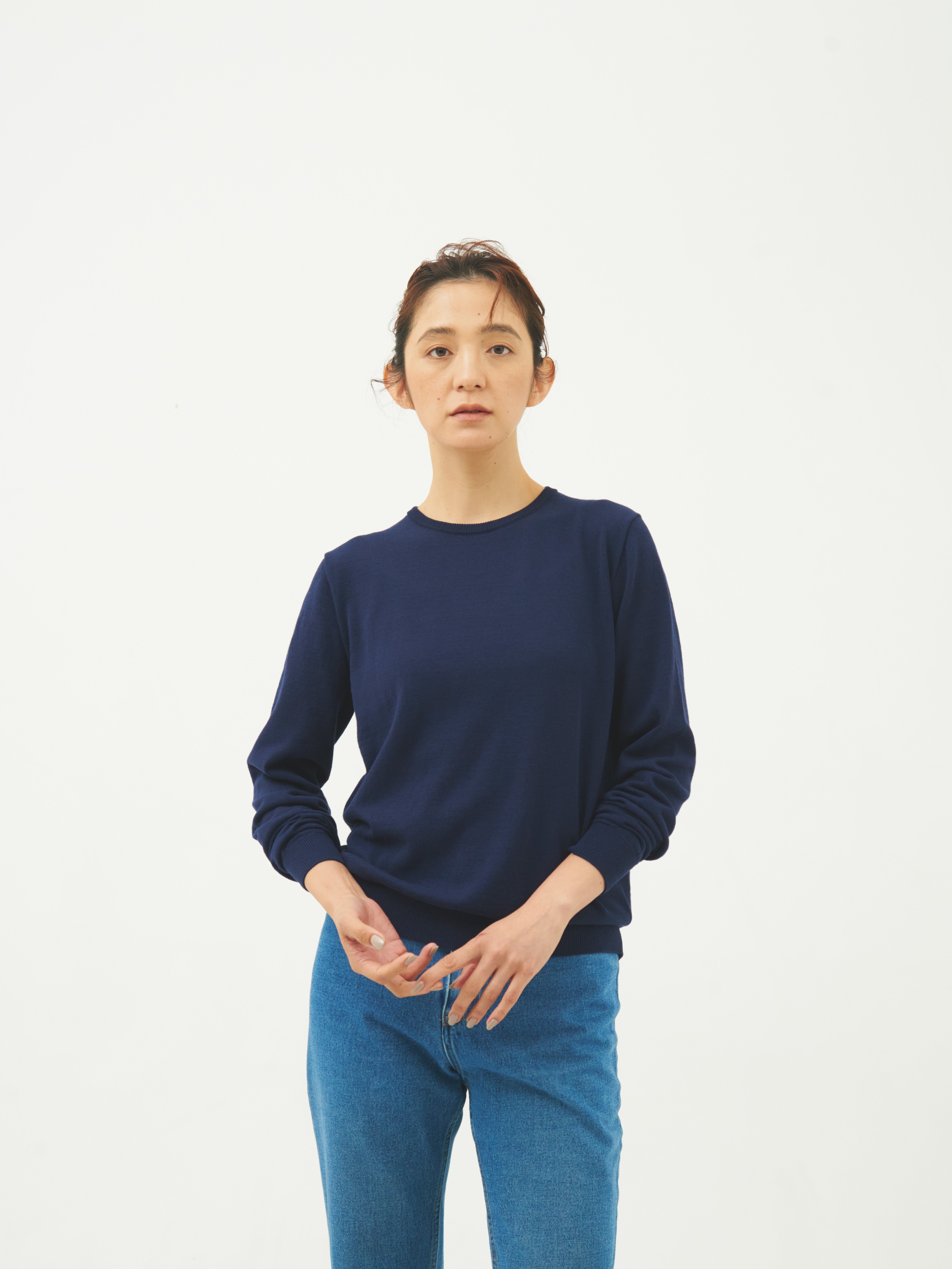 【WOMEN】ICE COTTON LONGCREW