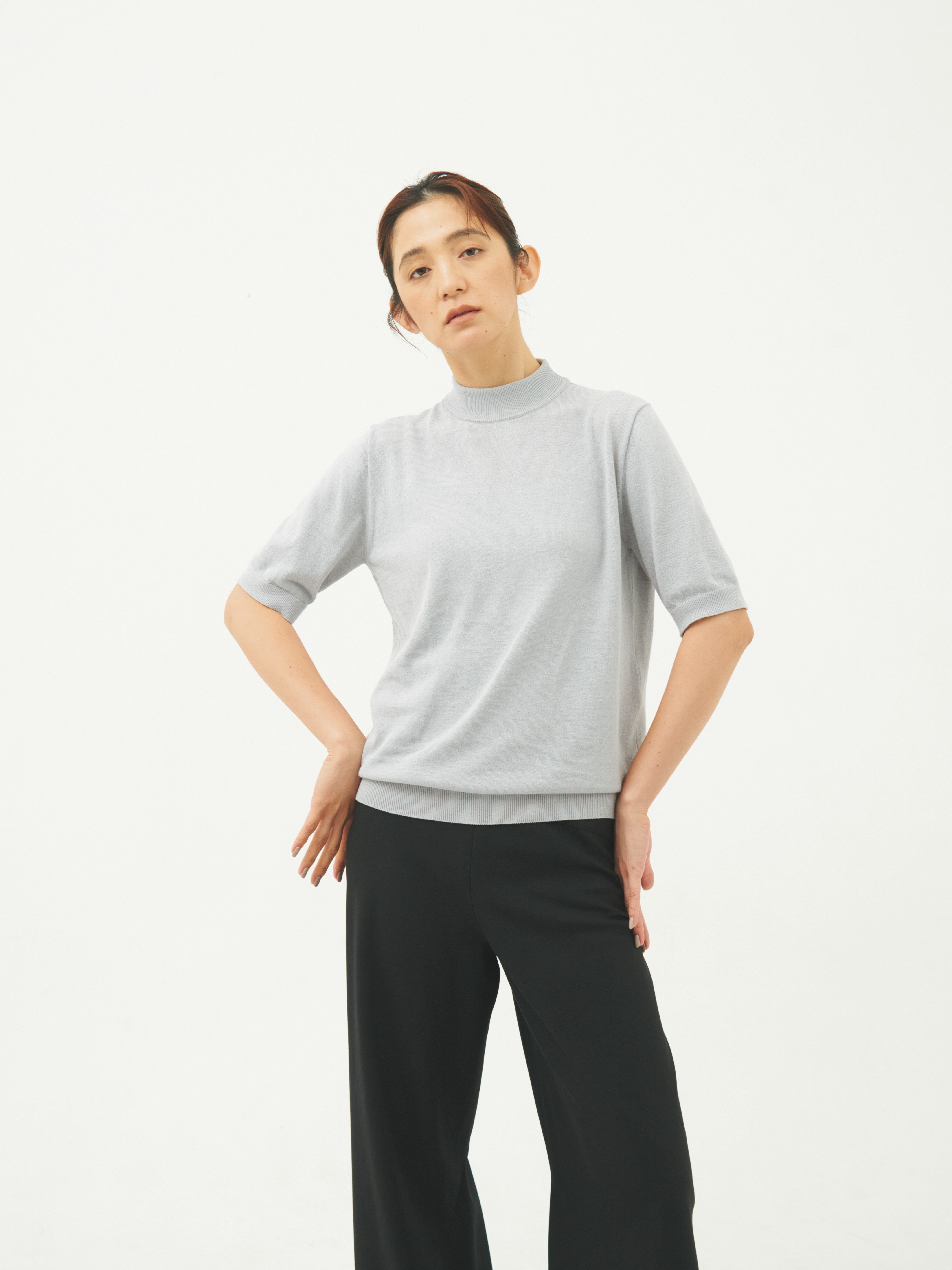 【WOMEN】ICE COTTON MOCKNECK