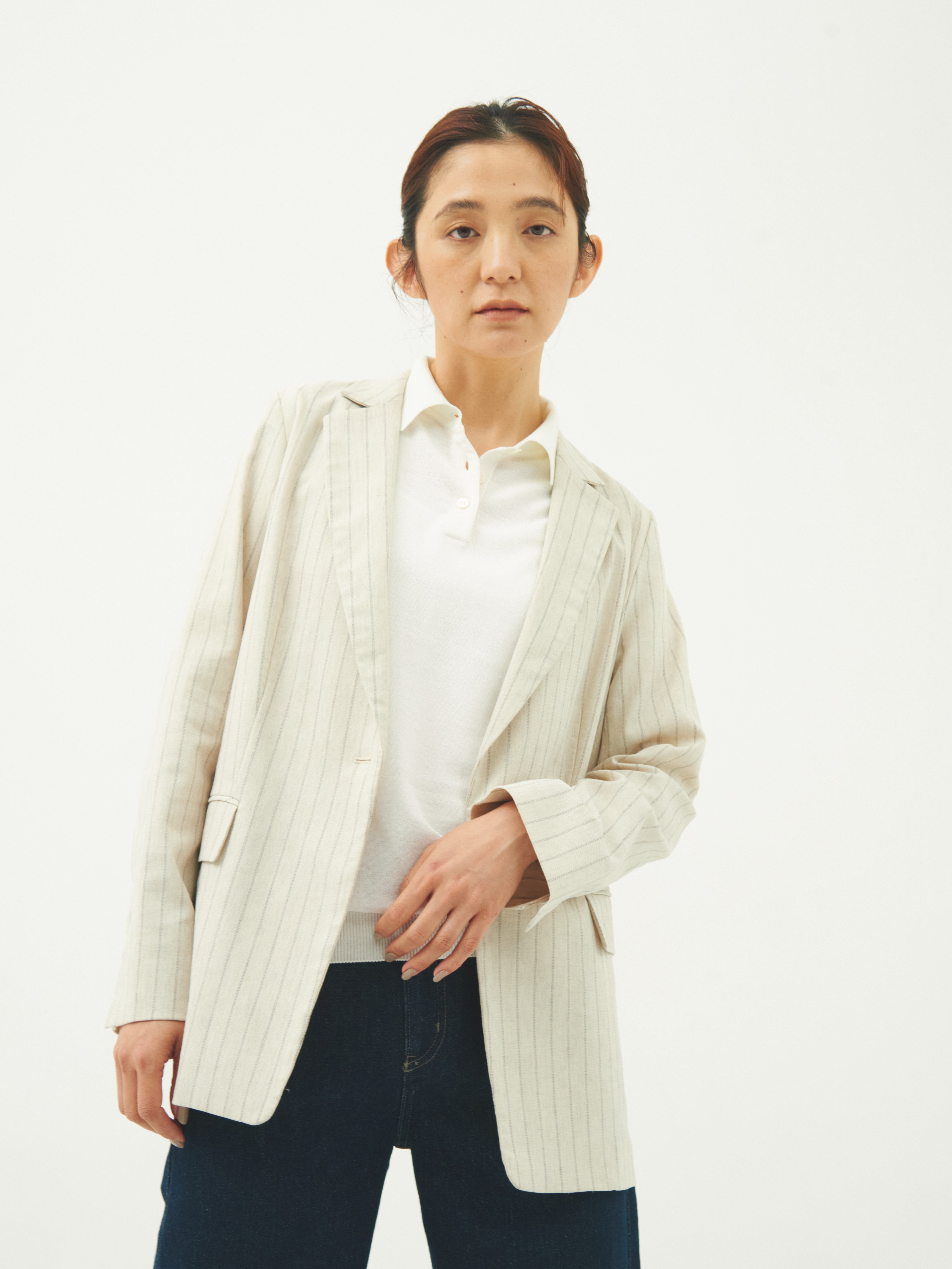 【WOMEN】ICE COTTON POLONECK