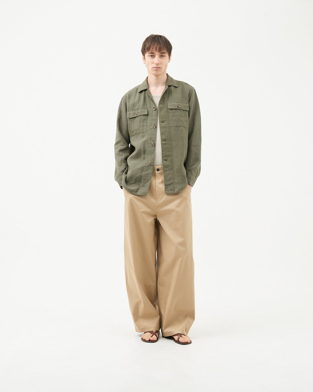 MOONCASTLE × Maker`s Shirt 鎌倉 Linen Shirt Jacket