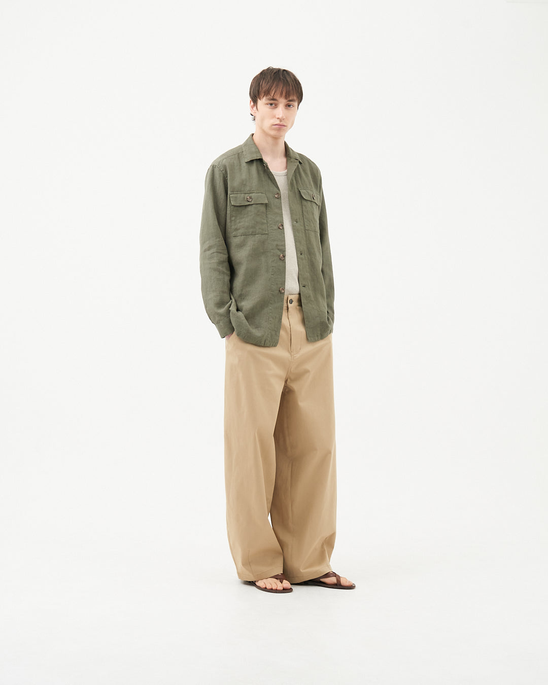 MOONCASTLE × Maker`s Shirt 鎌倉 Linen Shirt Jacket