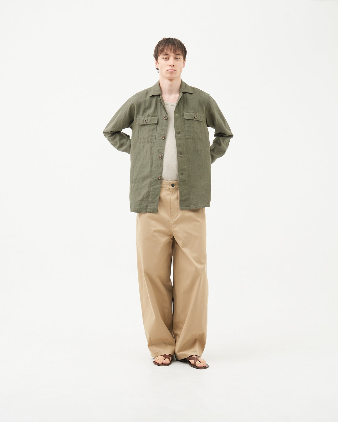 MOONCASTLE × Maker`s Shirt 鎌倉 Linen Shirt Jacket