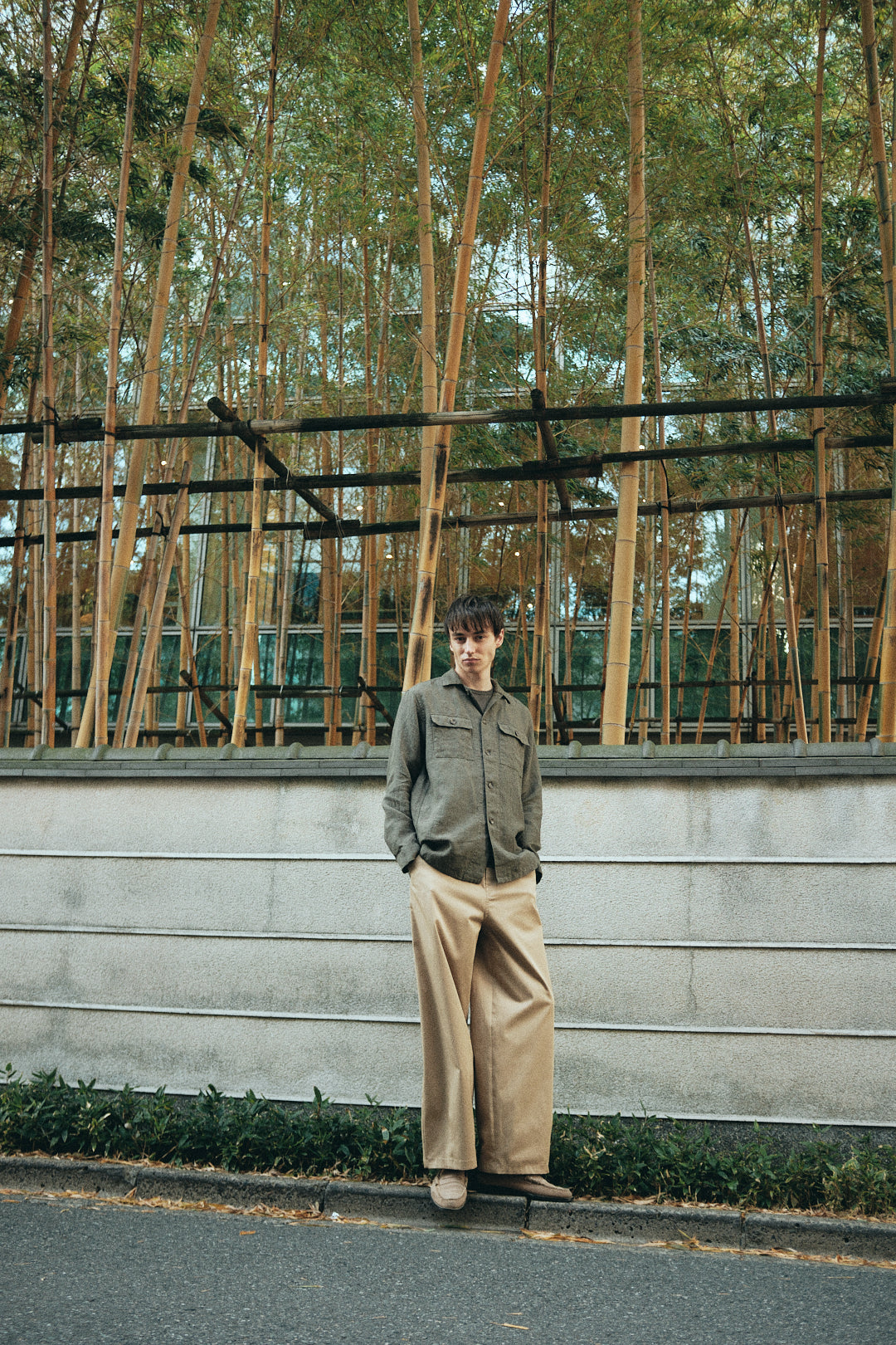 MOONCASTLE × Maker`s Shirt 鎌倉 Linen Shirt Jacket