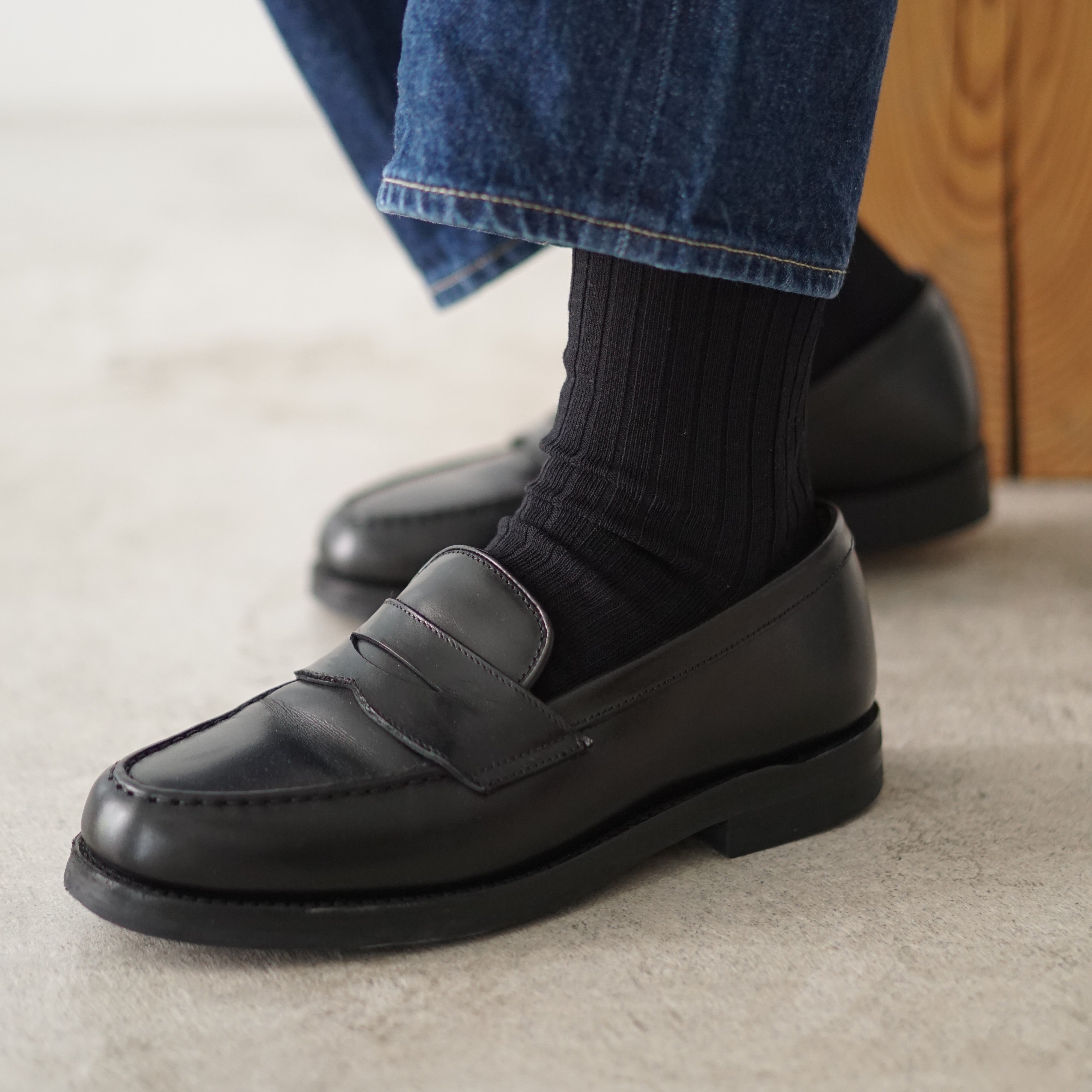 HALISON×MOONCASTLE Ice Cotton Rib Socks