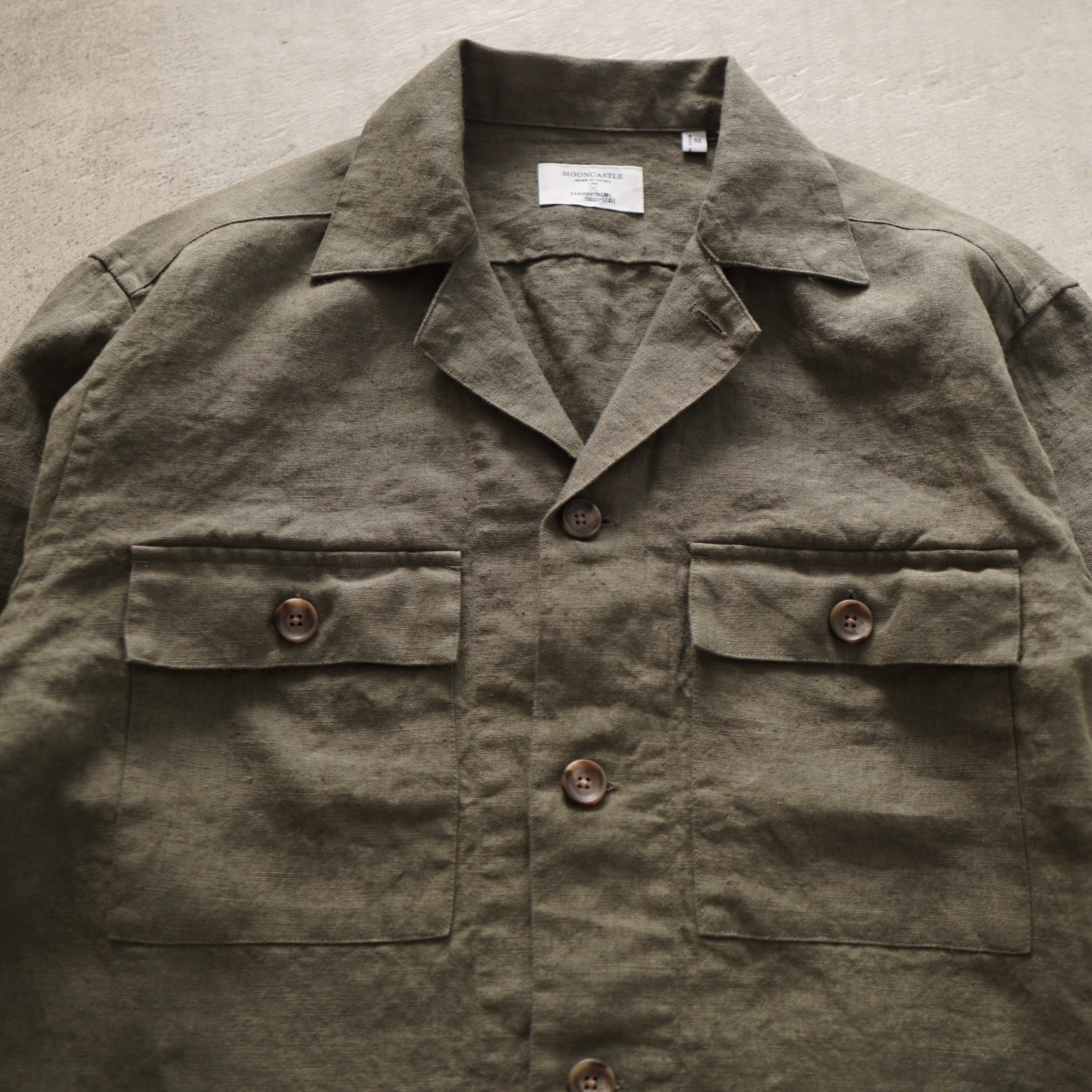 MOONCASTLE × Maker`s Shirt 鎌倉 Linen Shirt Jacket