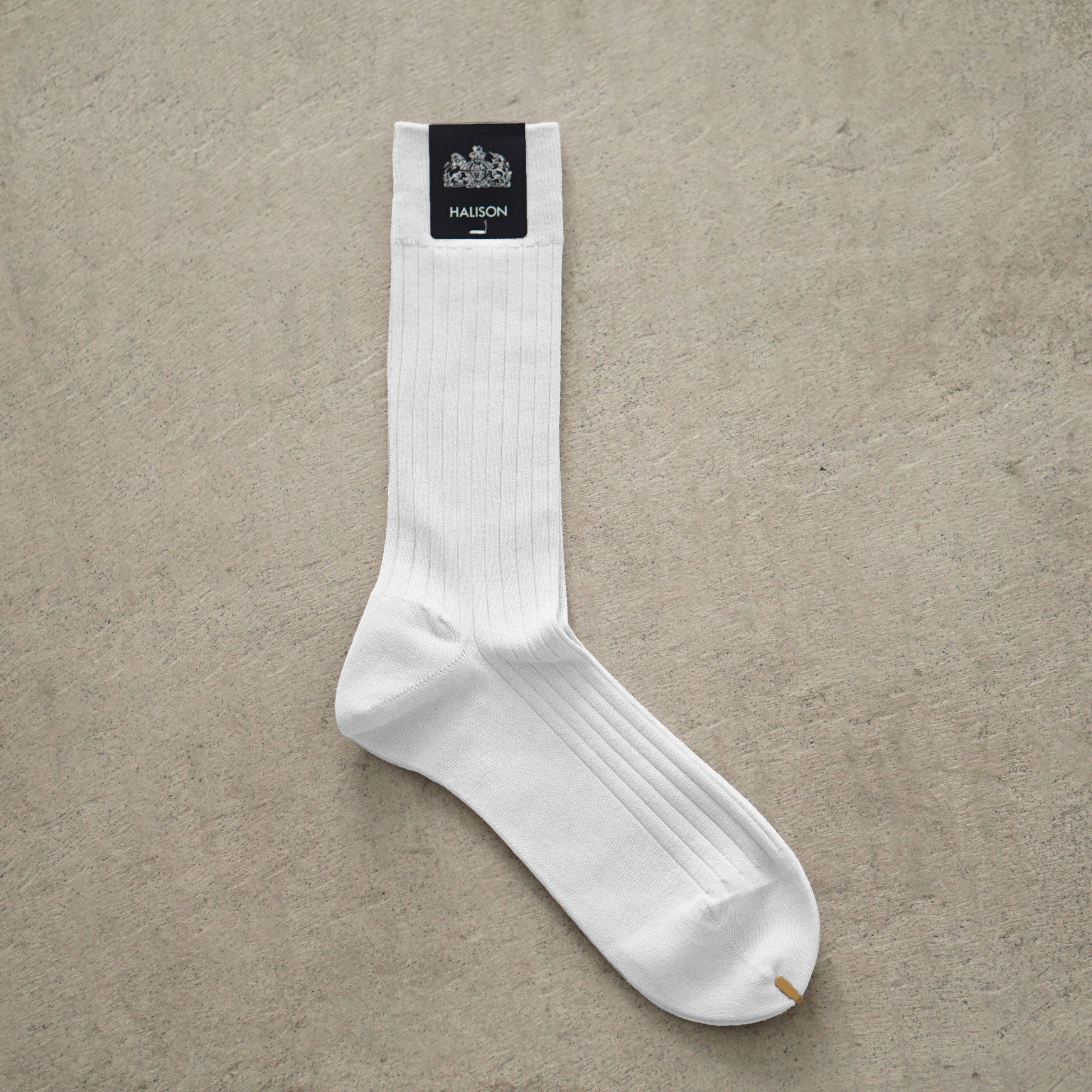 HALISON×MOONCASTLE Ice Cotton Rib Socks
