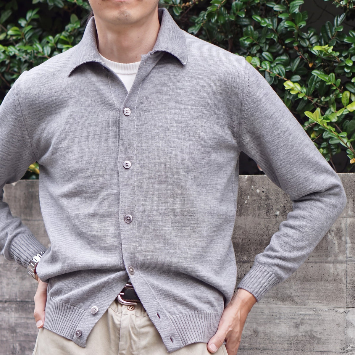 10G MERINO WOOL SHIRT BLOUZON