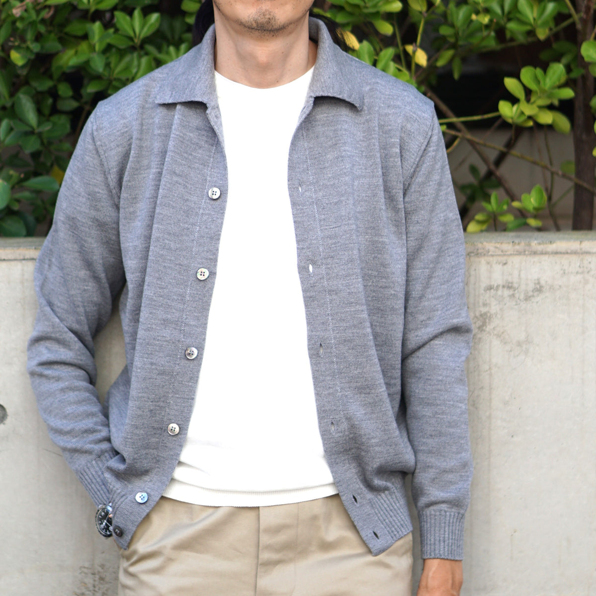 10G MERINO WOOL SHIRT BLOUZON