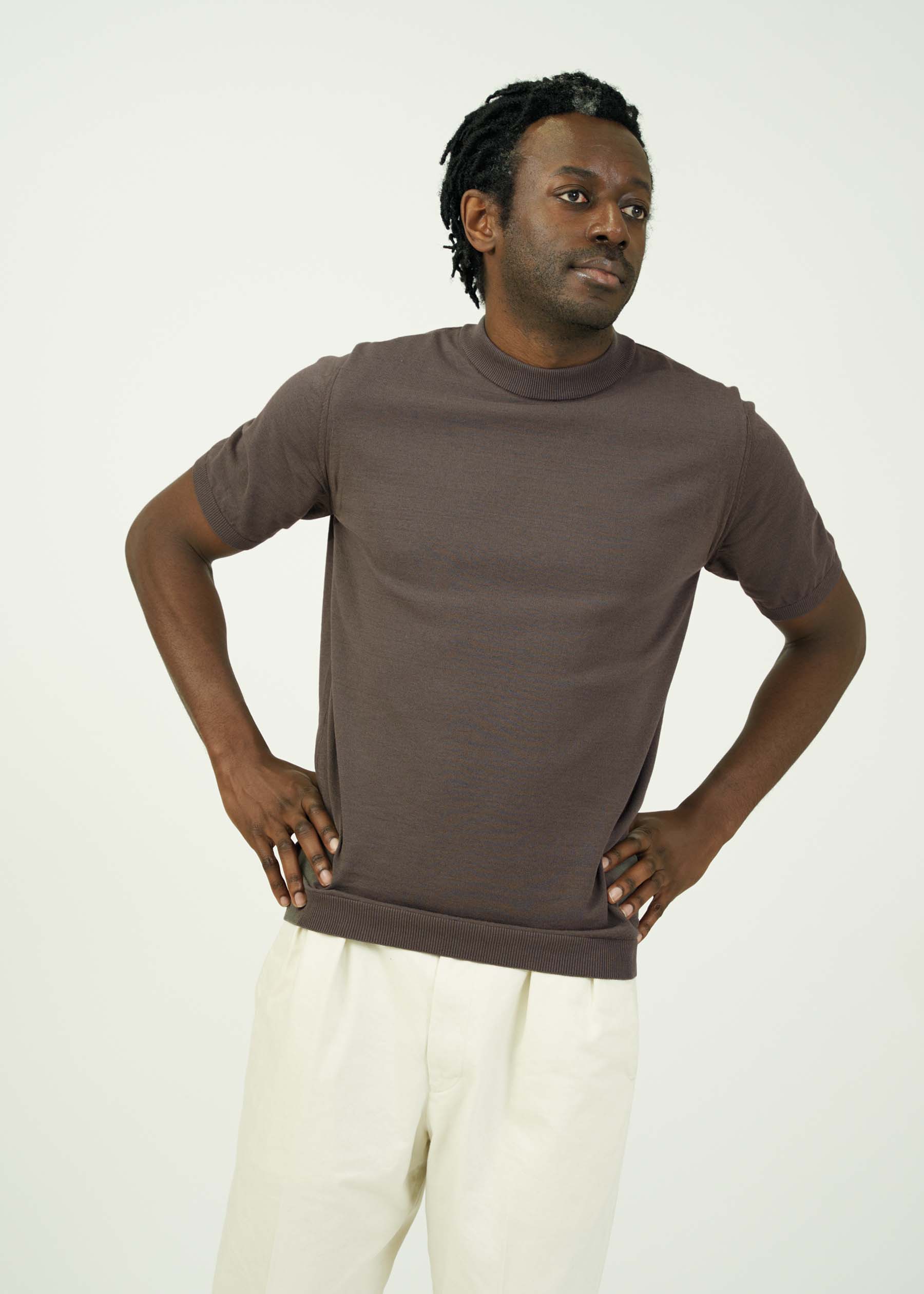 ICE COTTON MOCK NECK