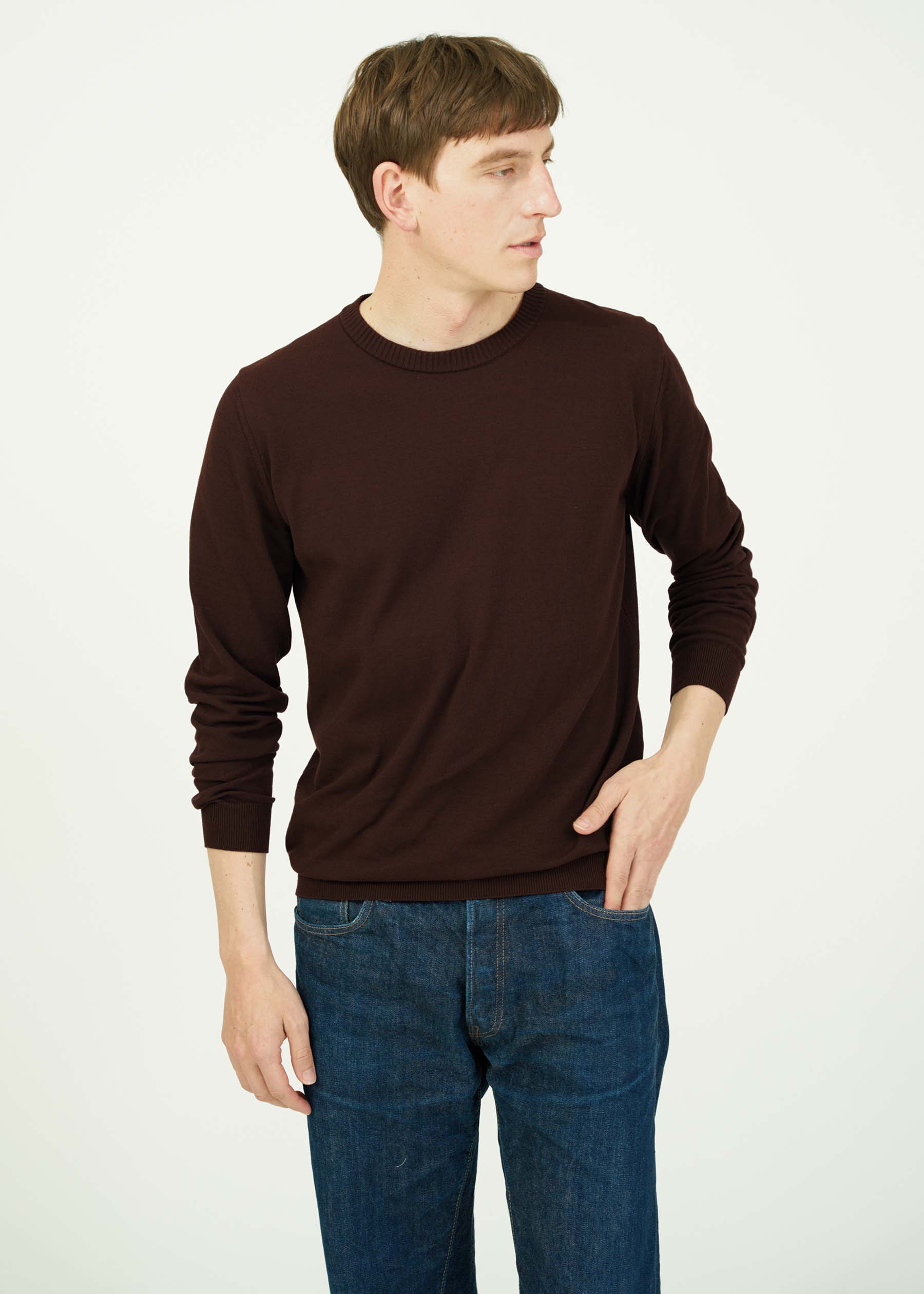 ICE COTTON LONG CREWNECK