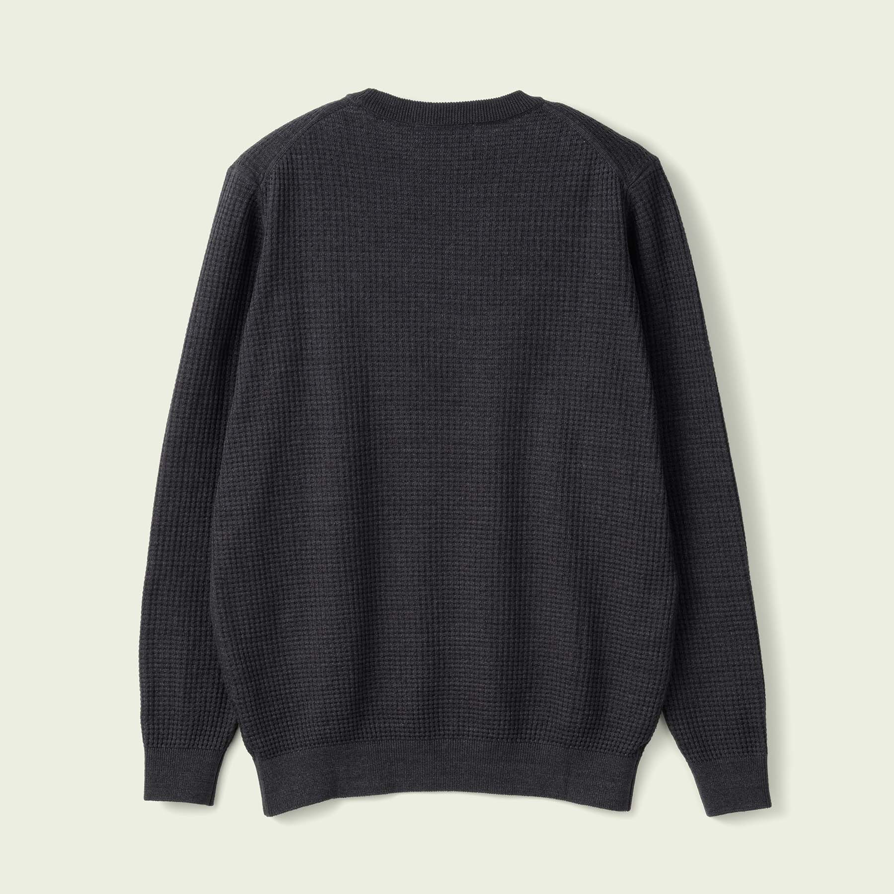 WAFFLE DENIM KNIT