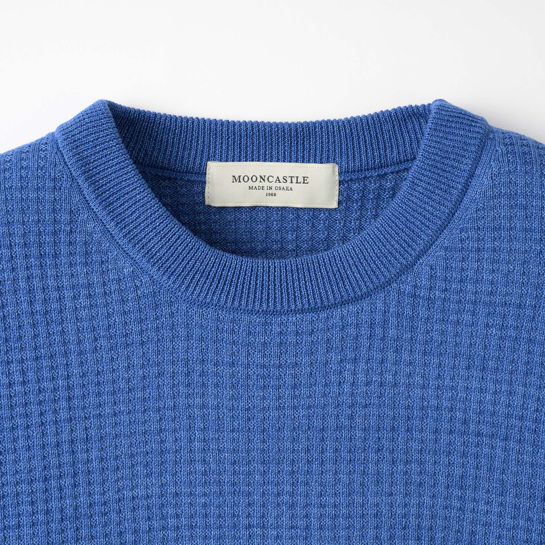 WAFFLE DENIM KNIT