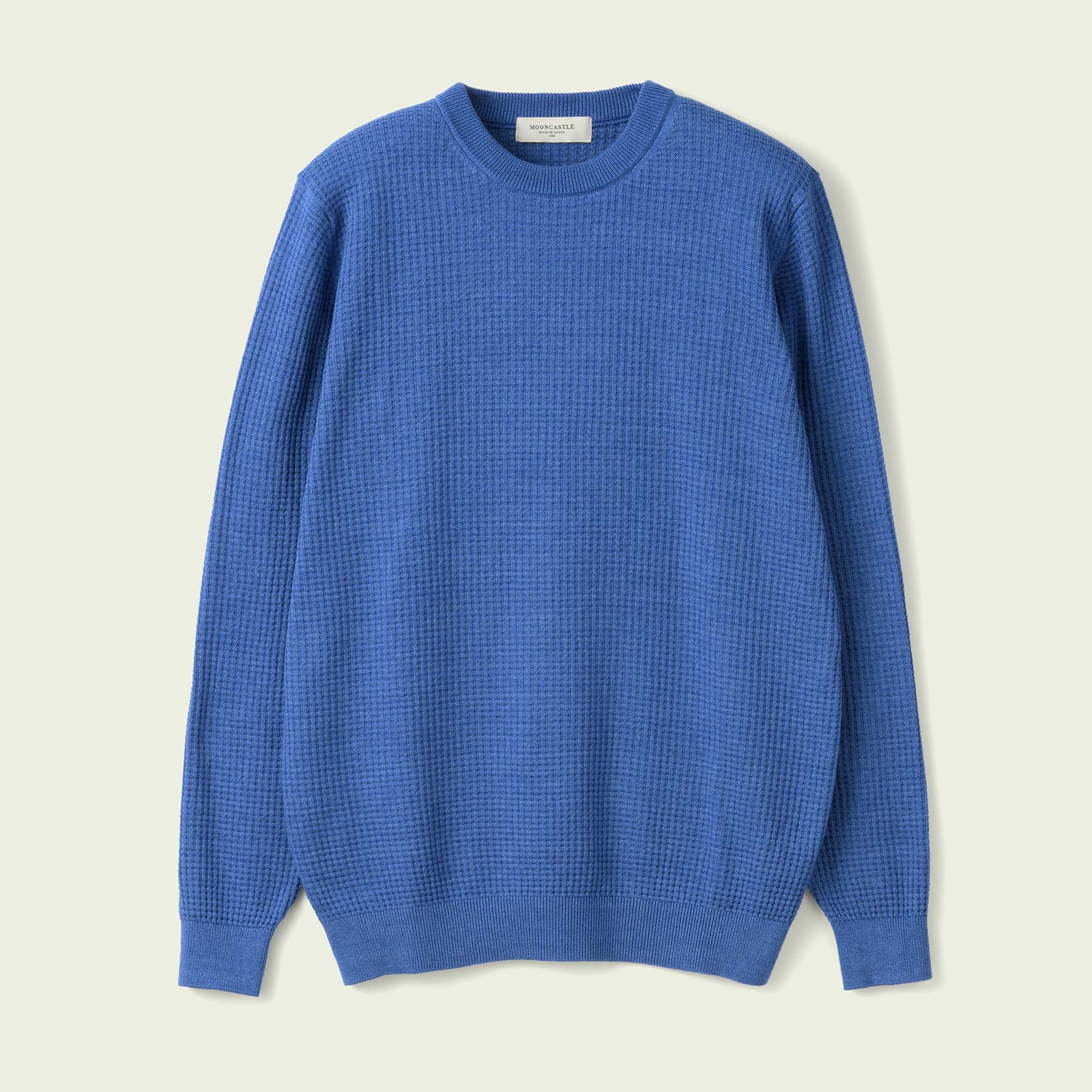 WAFFLE DENIM KNIT