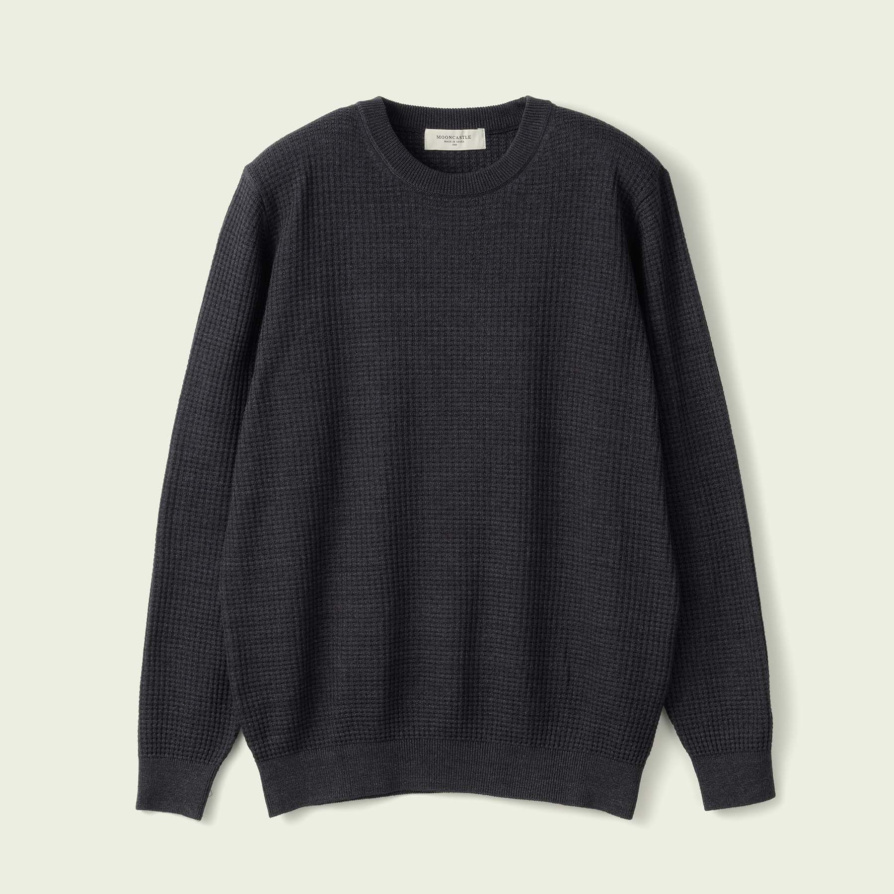 WAFFLE DENIM KNIT