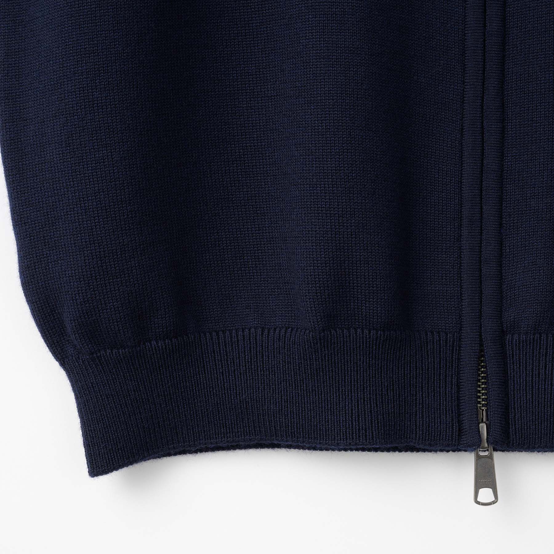 10G Merino Wool  Full-Zip Blouzon