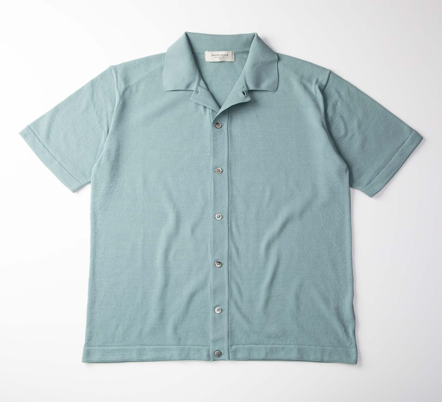 ICE COTTON OPEN COLLAR SHIRT – MOONCASTLE公式オンラインストア