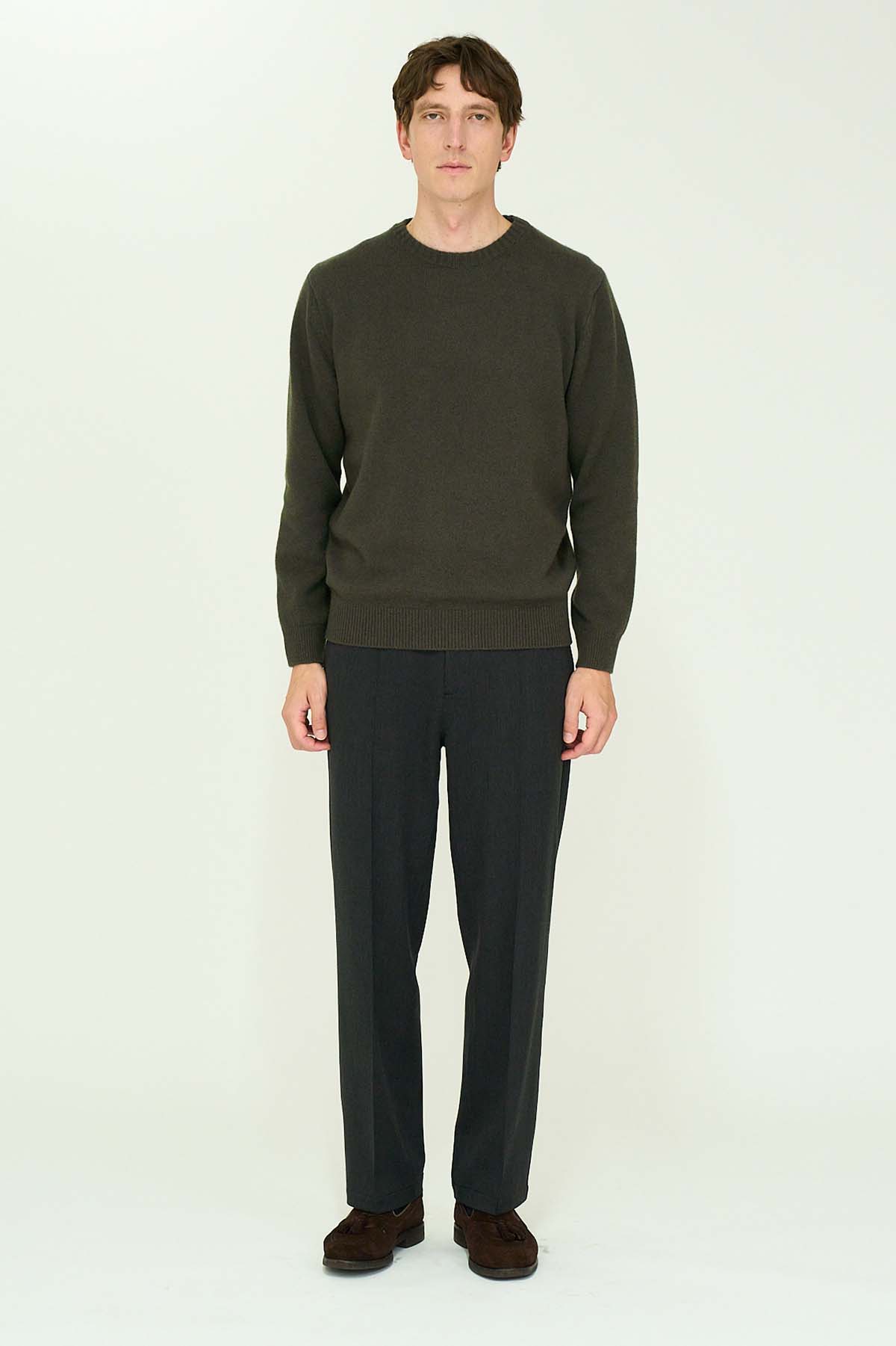 CASHMERE SILK WOOL CREWNECK