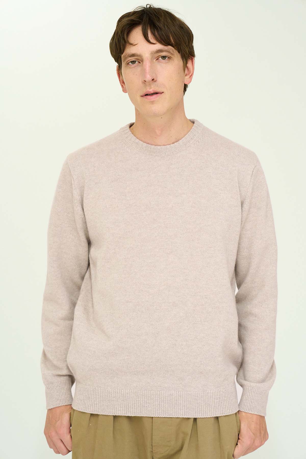 CASHMERE SILK WOOL CREWNECK