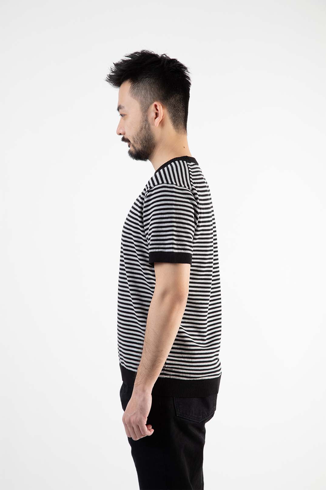 【2024SSモデル】ICE COTTON BORDER SHORT CREWNECK