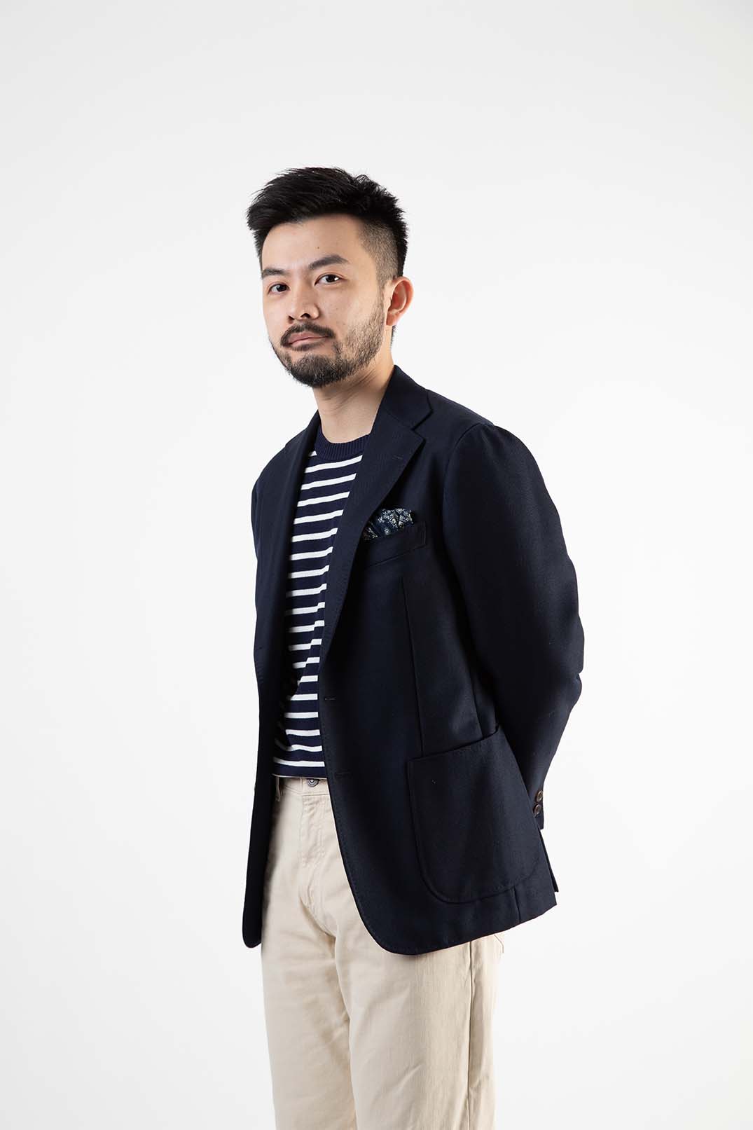 【アーカイブモデル】ICE COTTON BORDER LONG CREWNECK