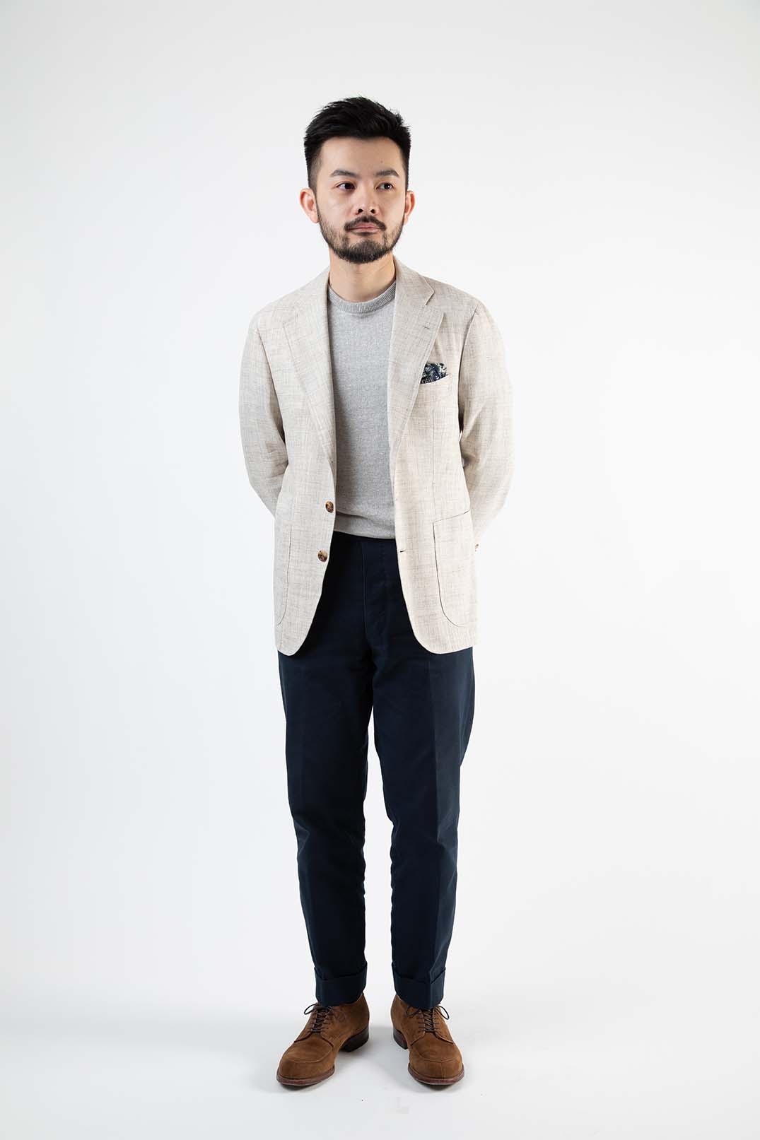 【アーカイブモデル】LINEN CREWNECK