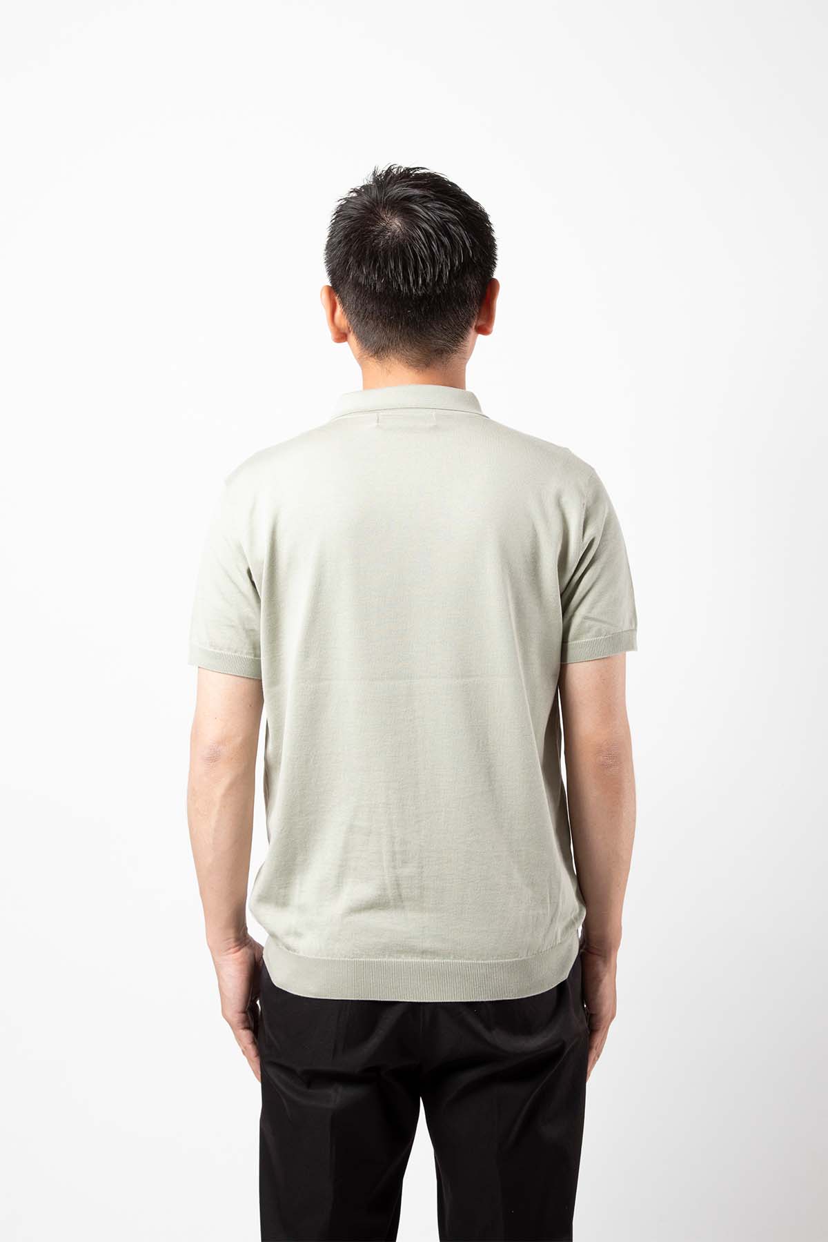 SILK COTTON POLO NECK