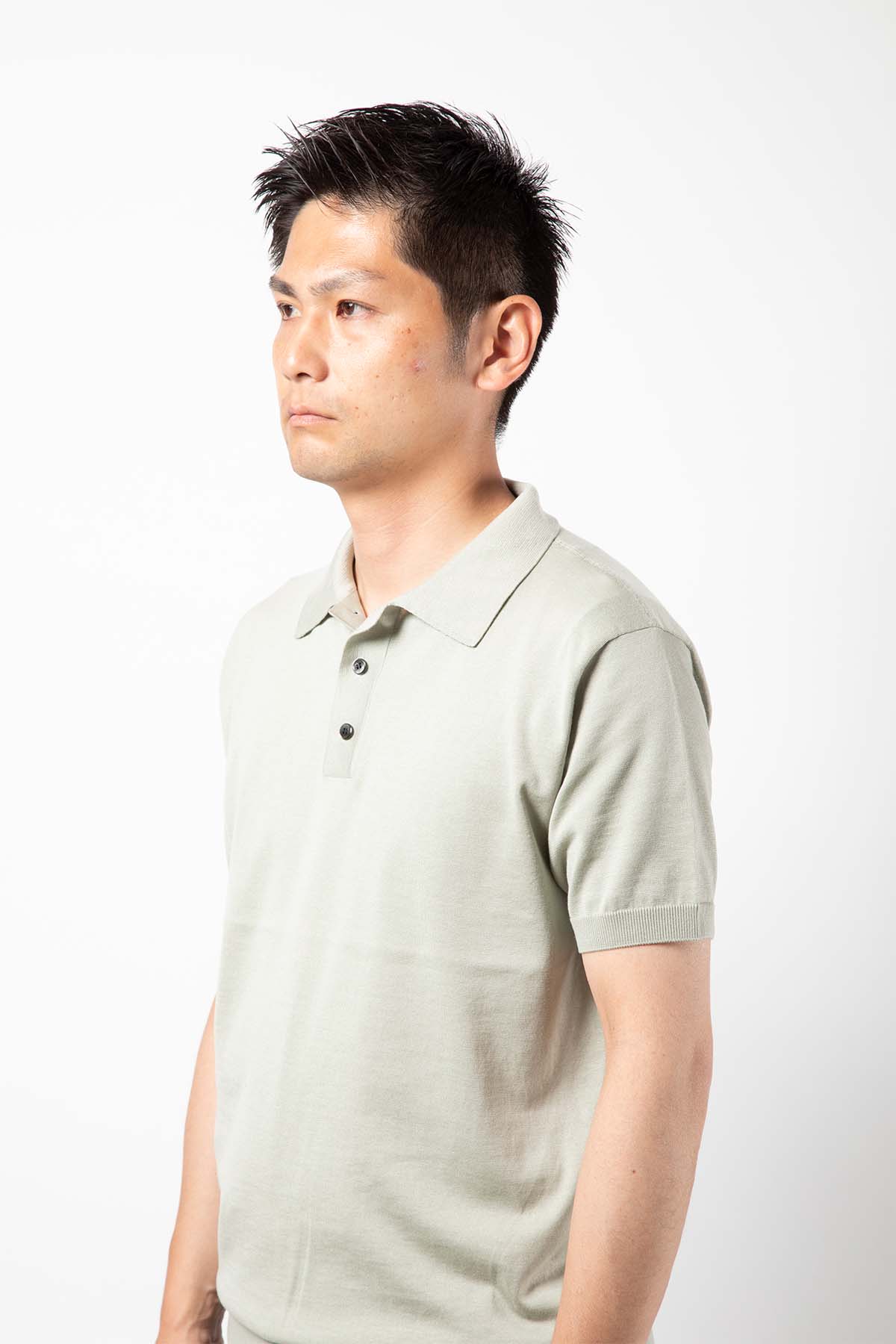 SILK COTTON POLO NECK