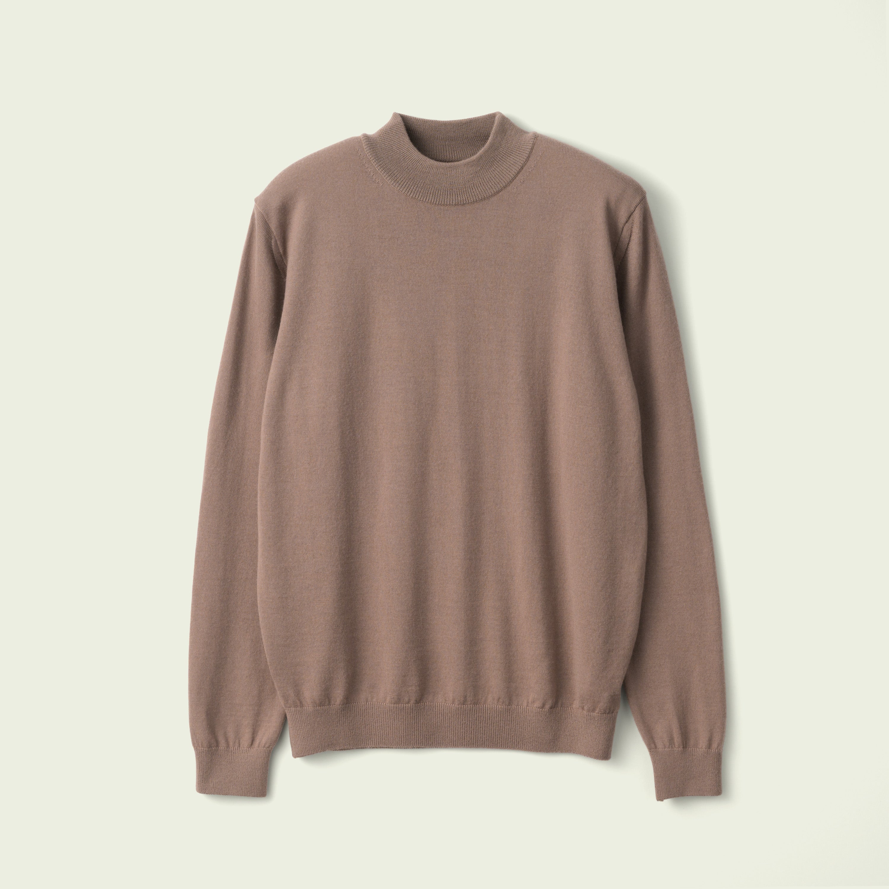 12G Lightweight Merino Wool Mockneck