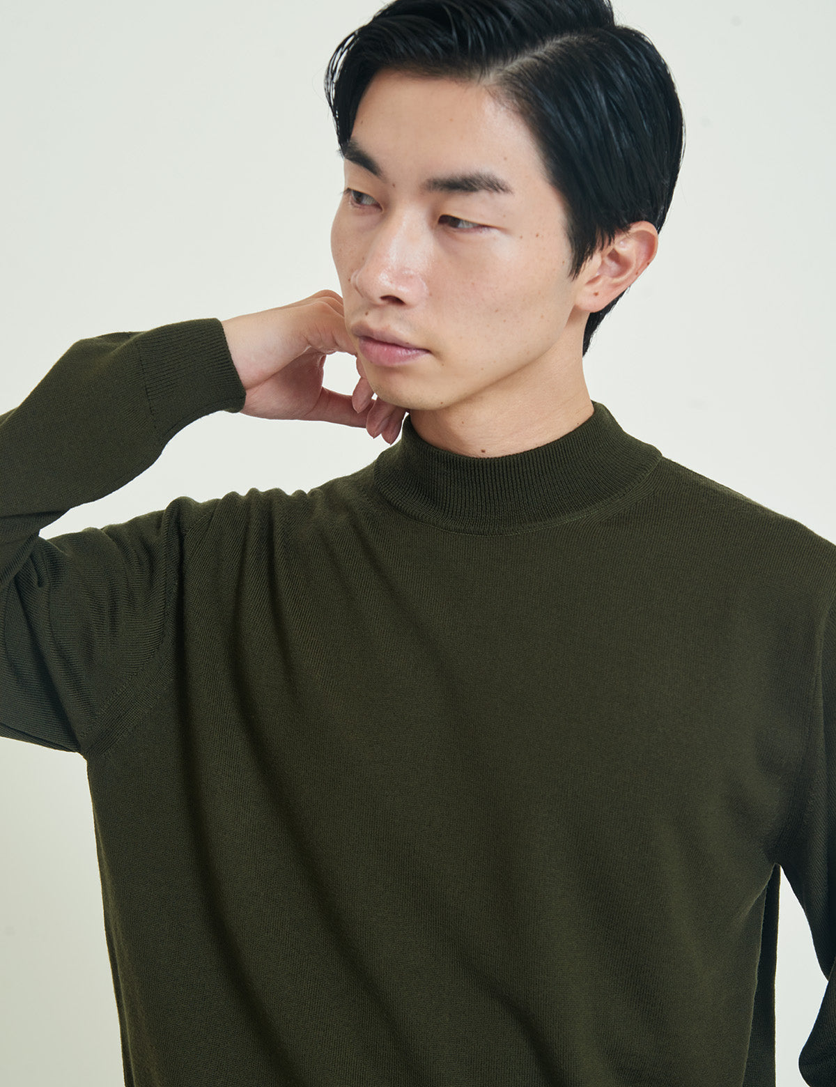 12G Lightweight Merino Wool Mockneck
