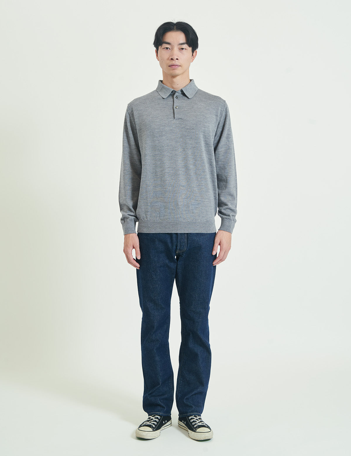 12G Lightweight Merino Wool Poloneck