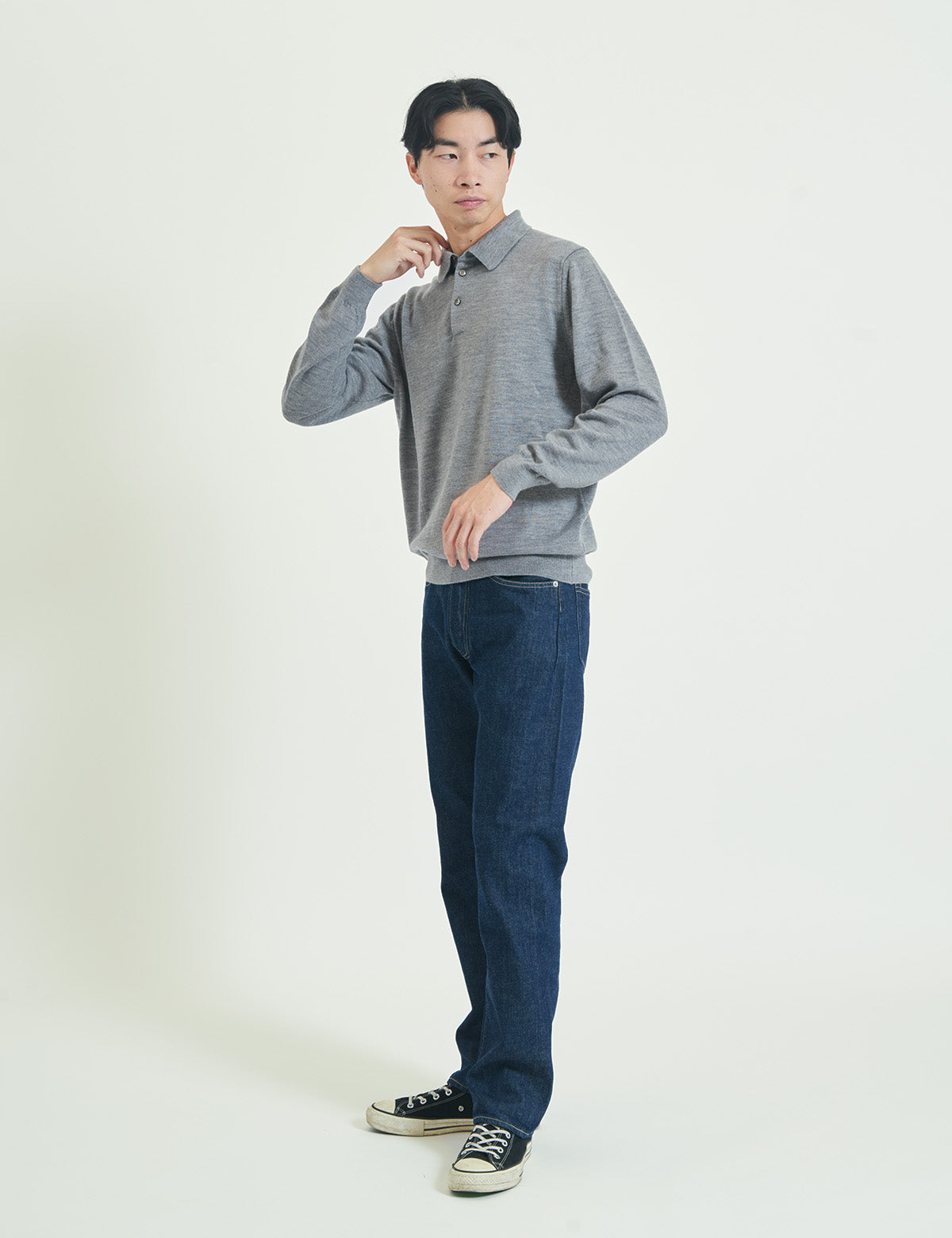 12G Lightweight Merino Wool Poloneck