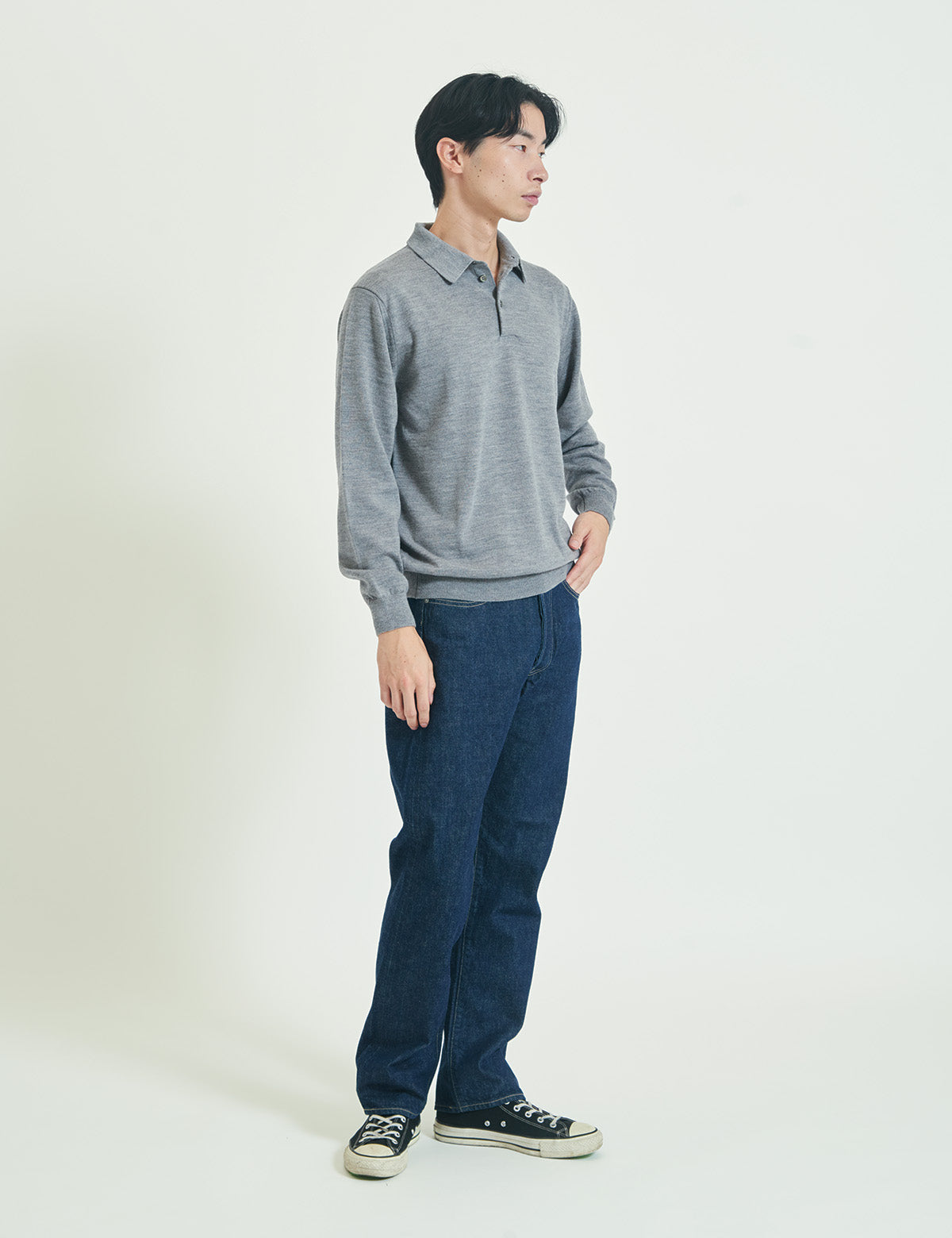 12G Lightweight Merino Wool Poloneck