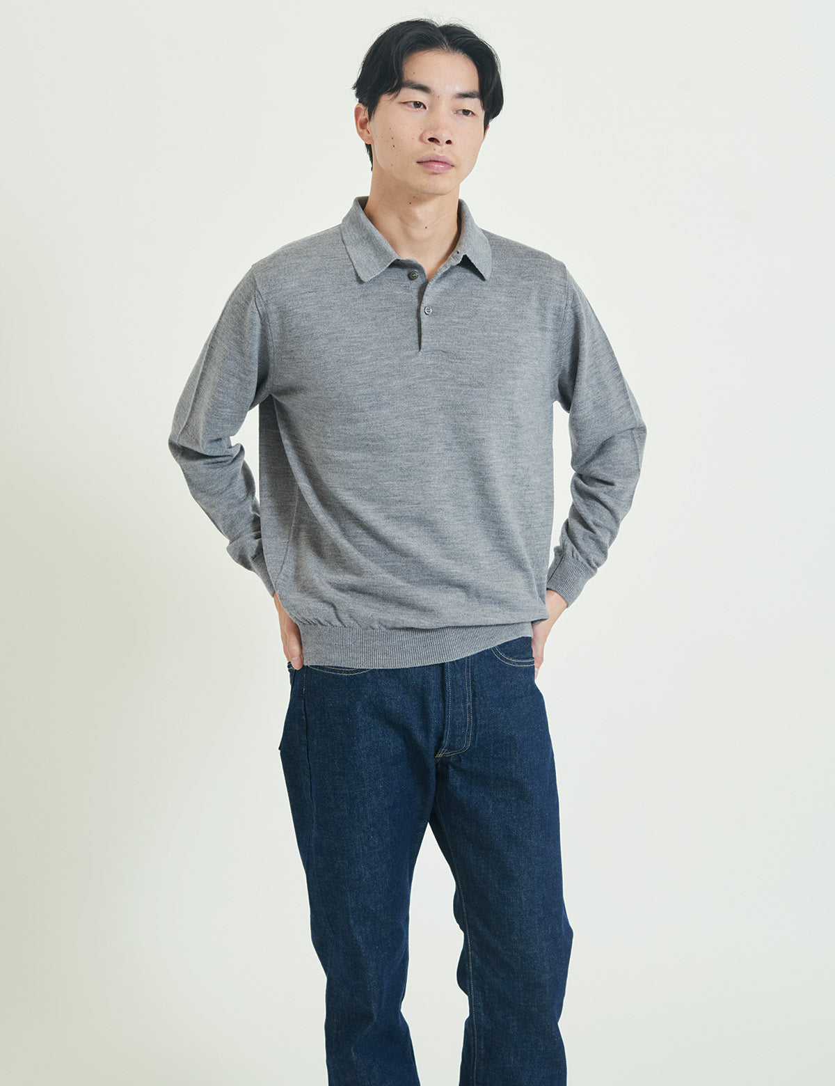 12G Lightweight Merino Wool Poloneck