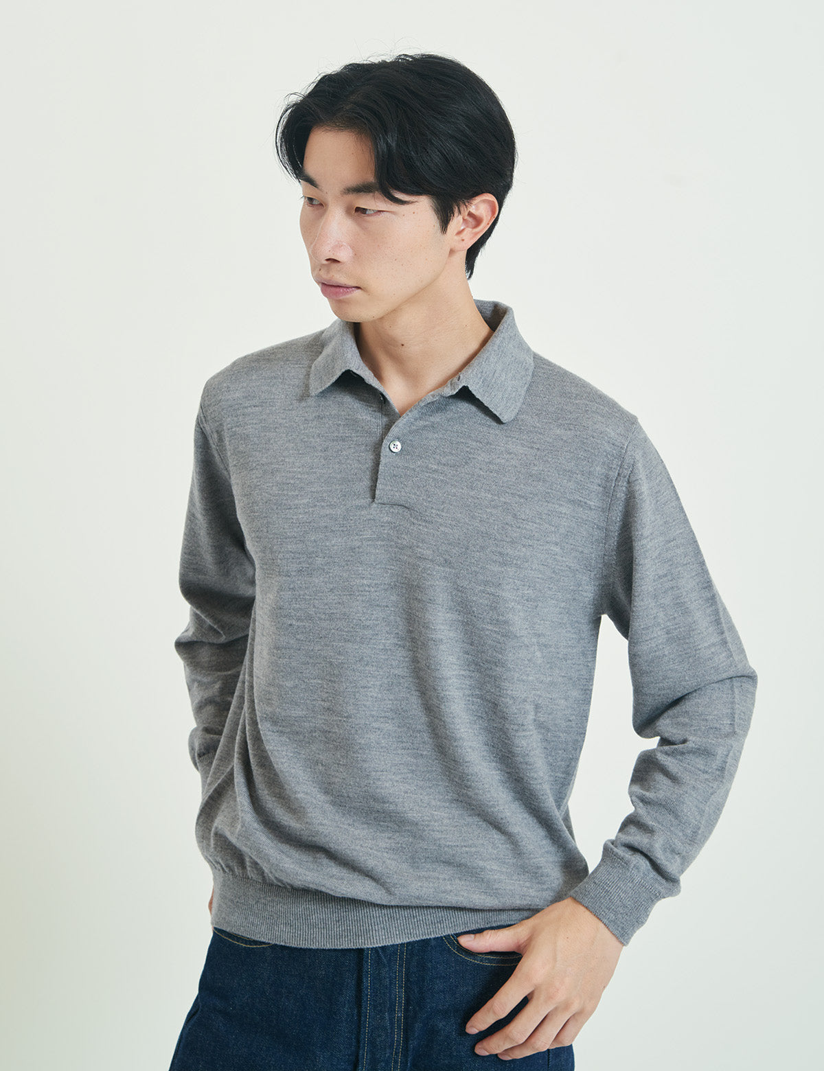 12G Lightweight Merino Wool Poloneck