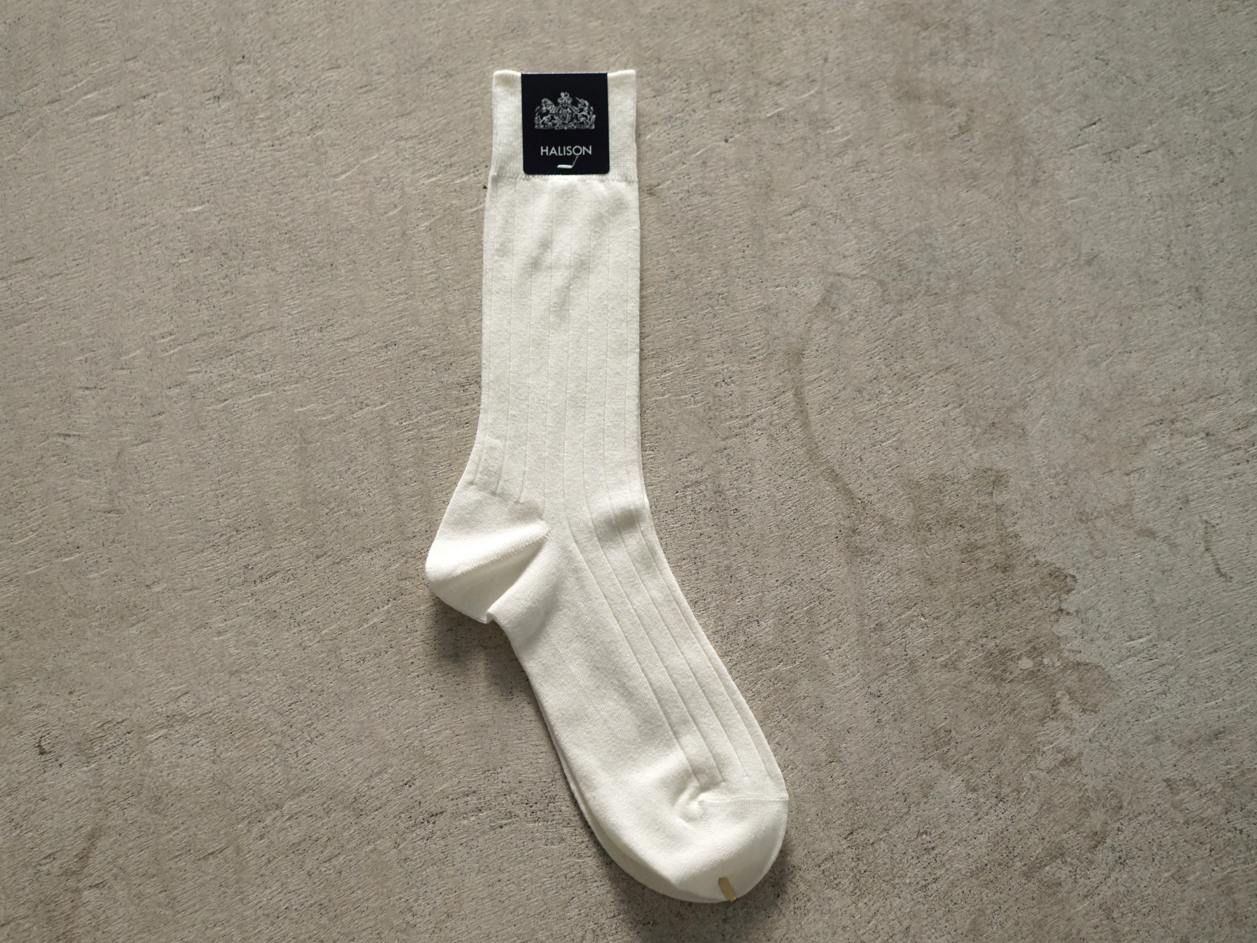 HALISON Cotton-Linen Wide Rib Socks