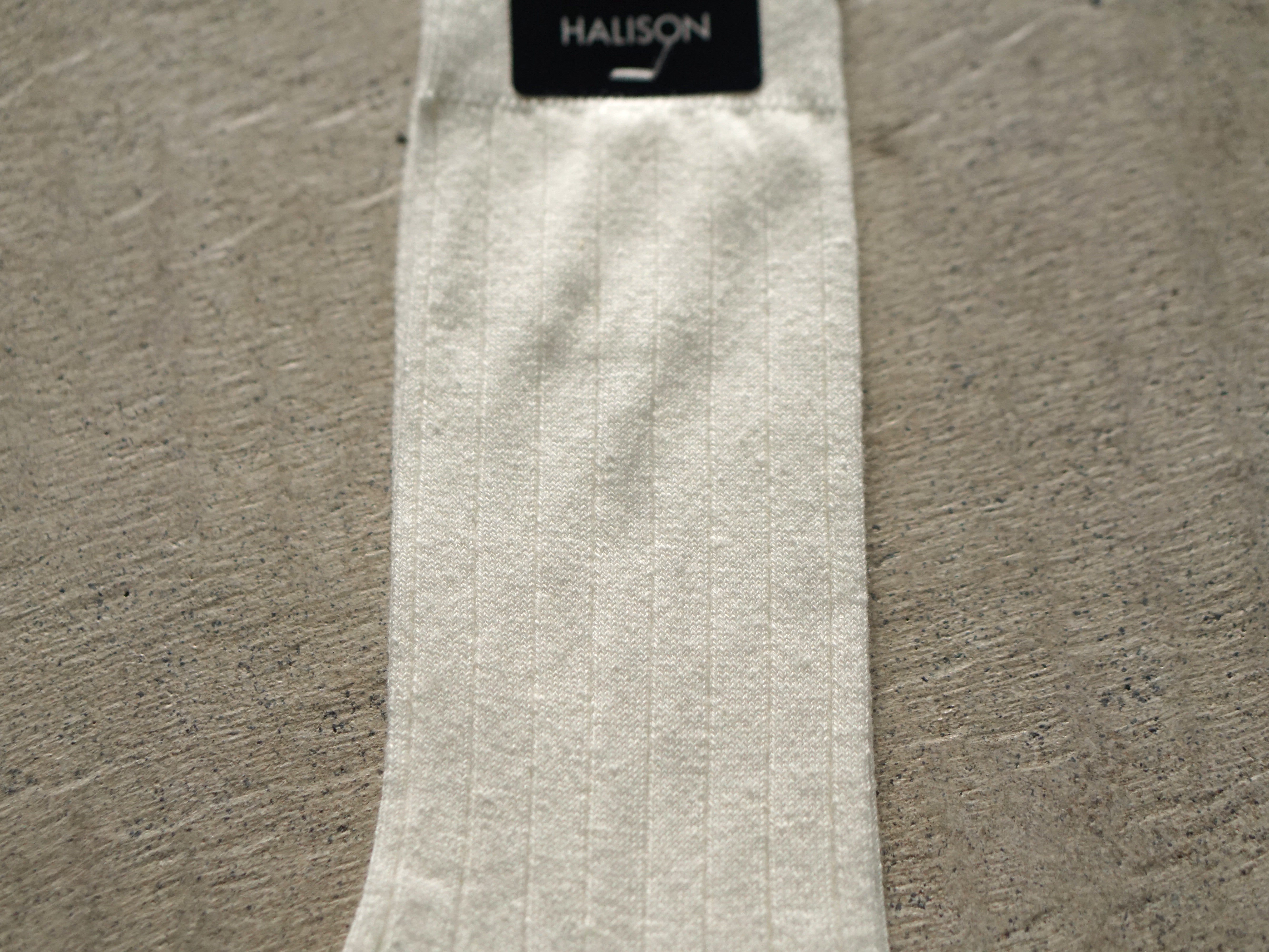 HALISON Cotton-Linen Wide Rib Socks