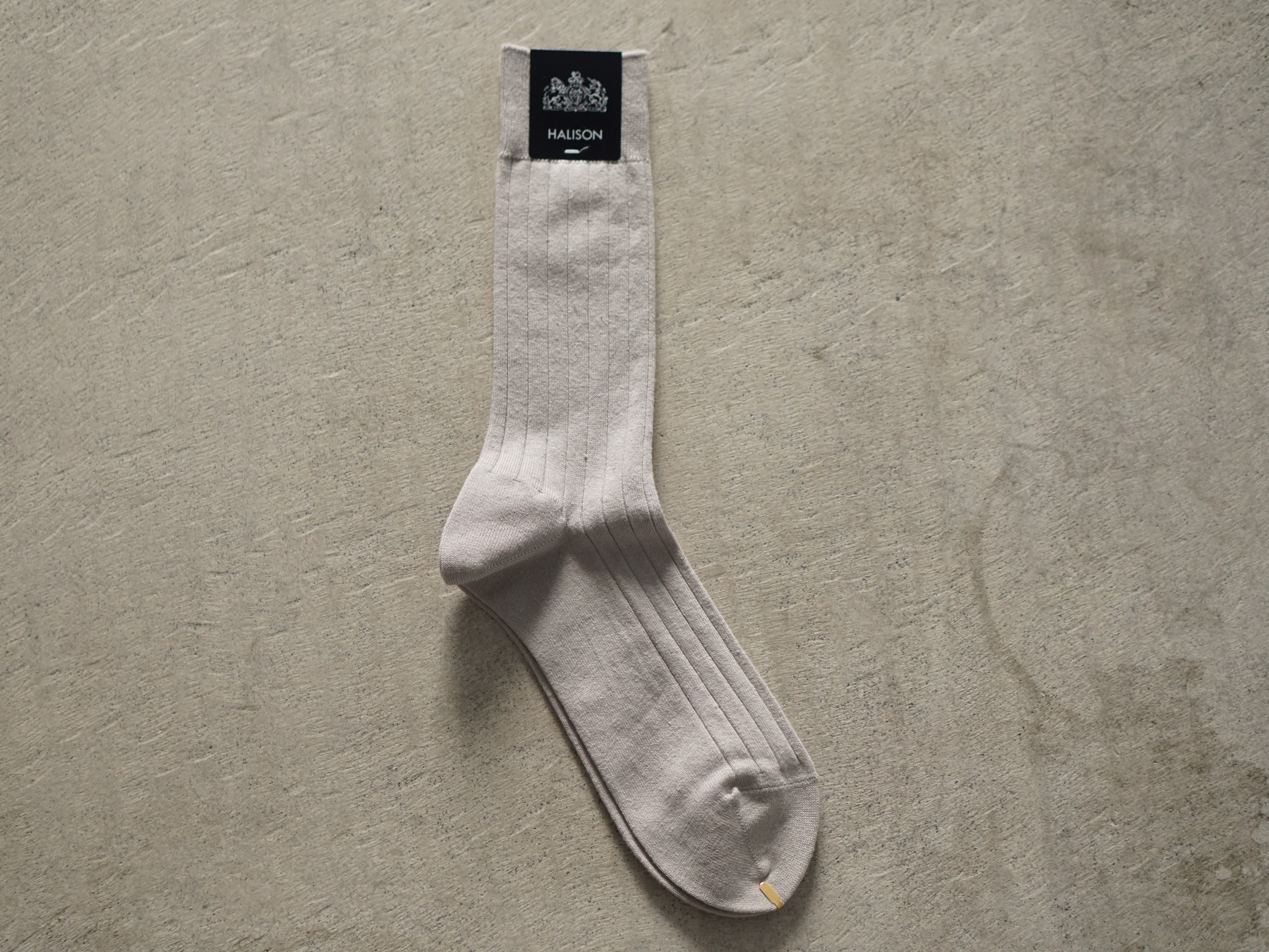 HALISON Cotton-Linen Wide Rib Socks