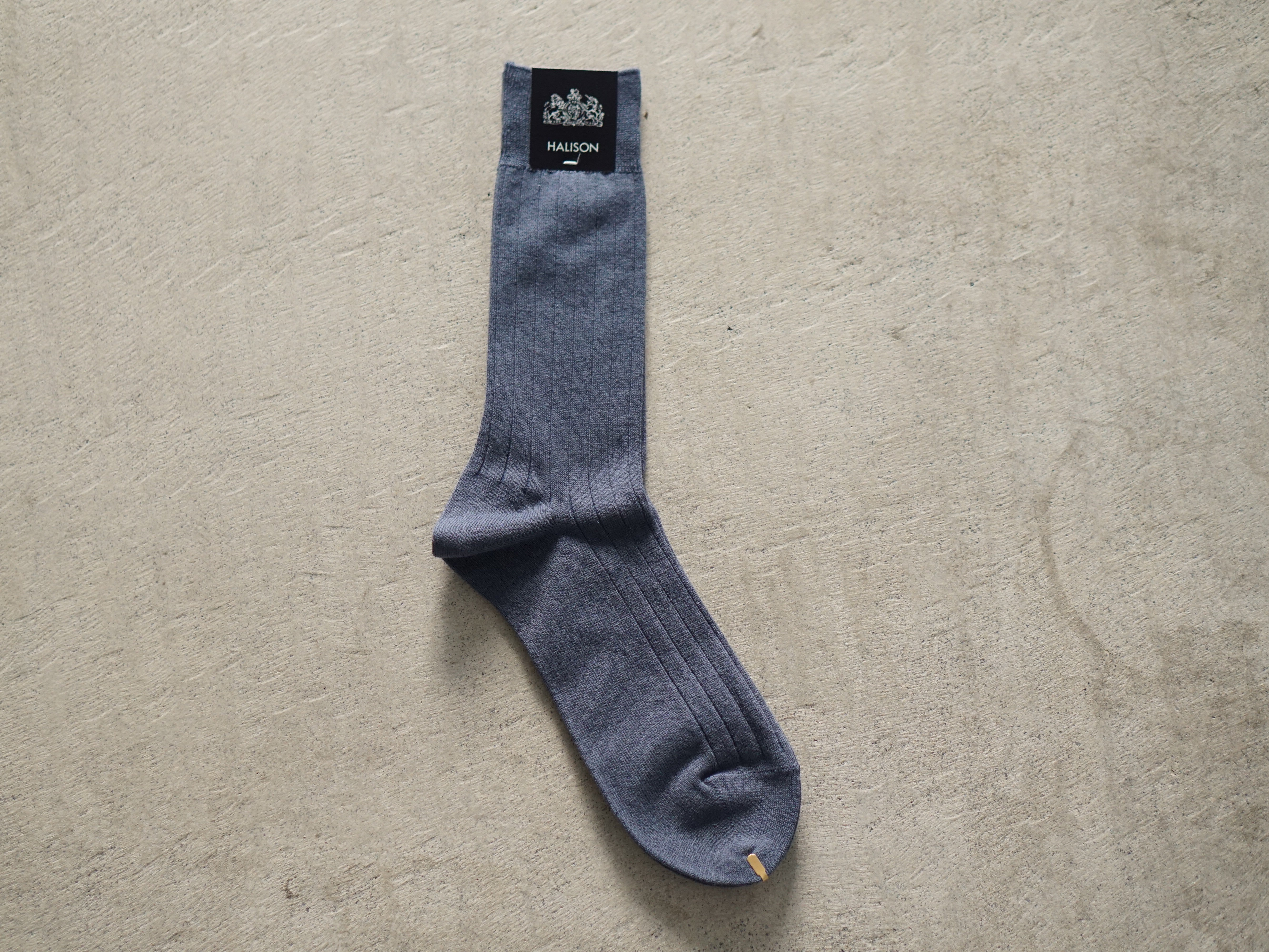 HALISON Cotton-Linen Wide Rib Socks