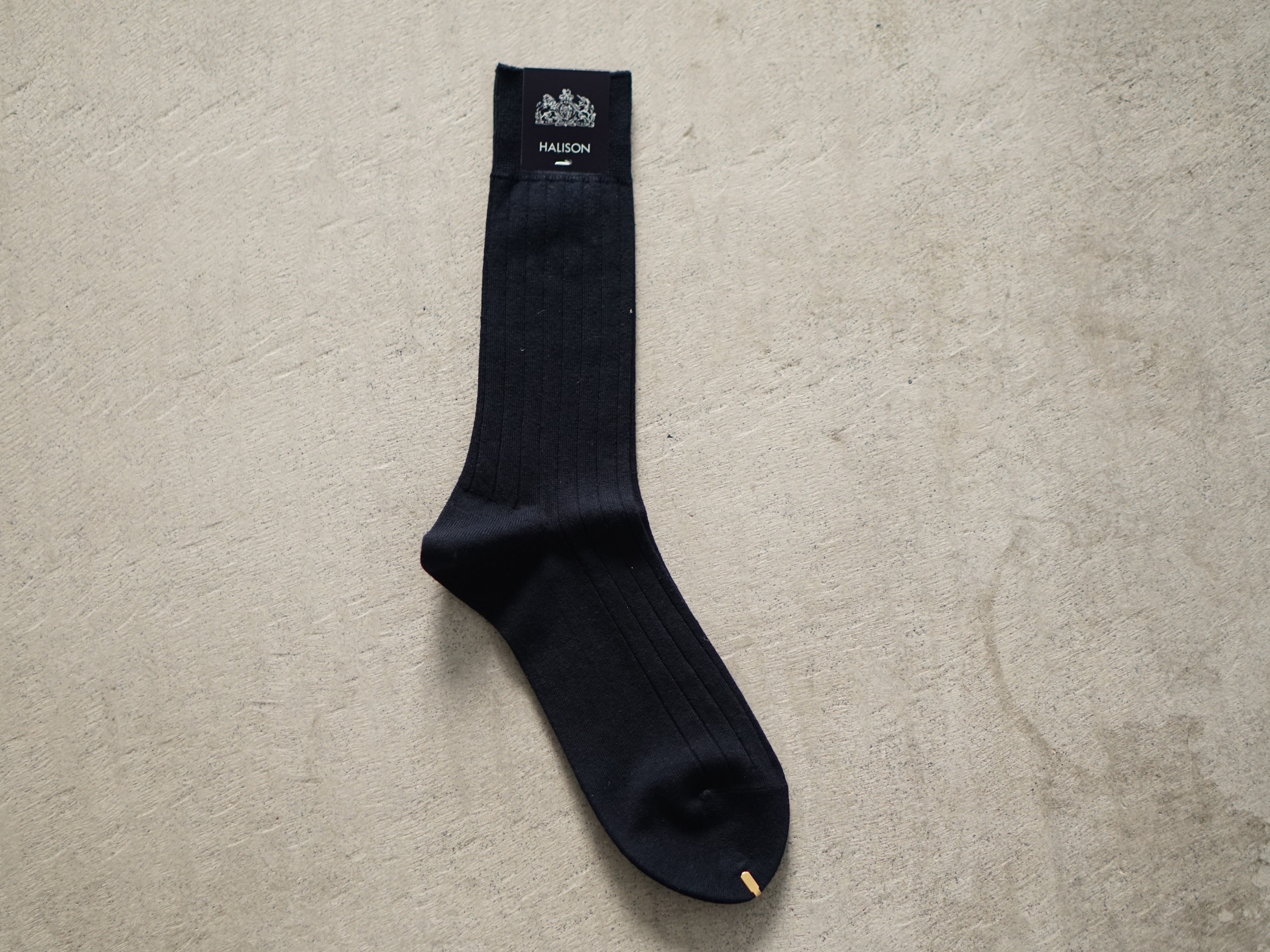 HALISON Cotton-Linen Wide Rib Socks