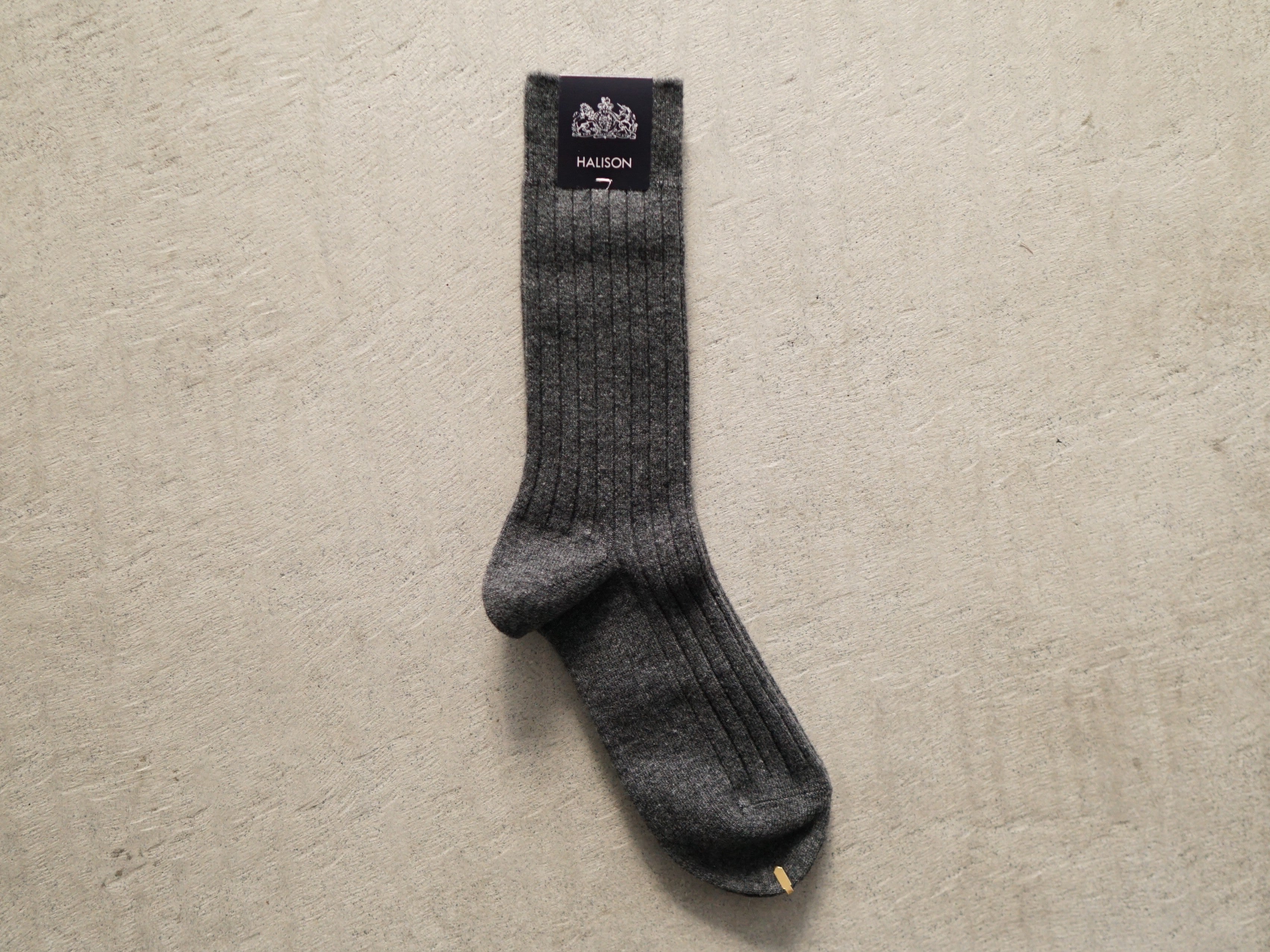 HALISON Lamb Wool Rib Socks
