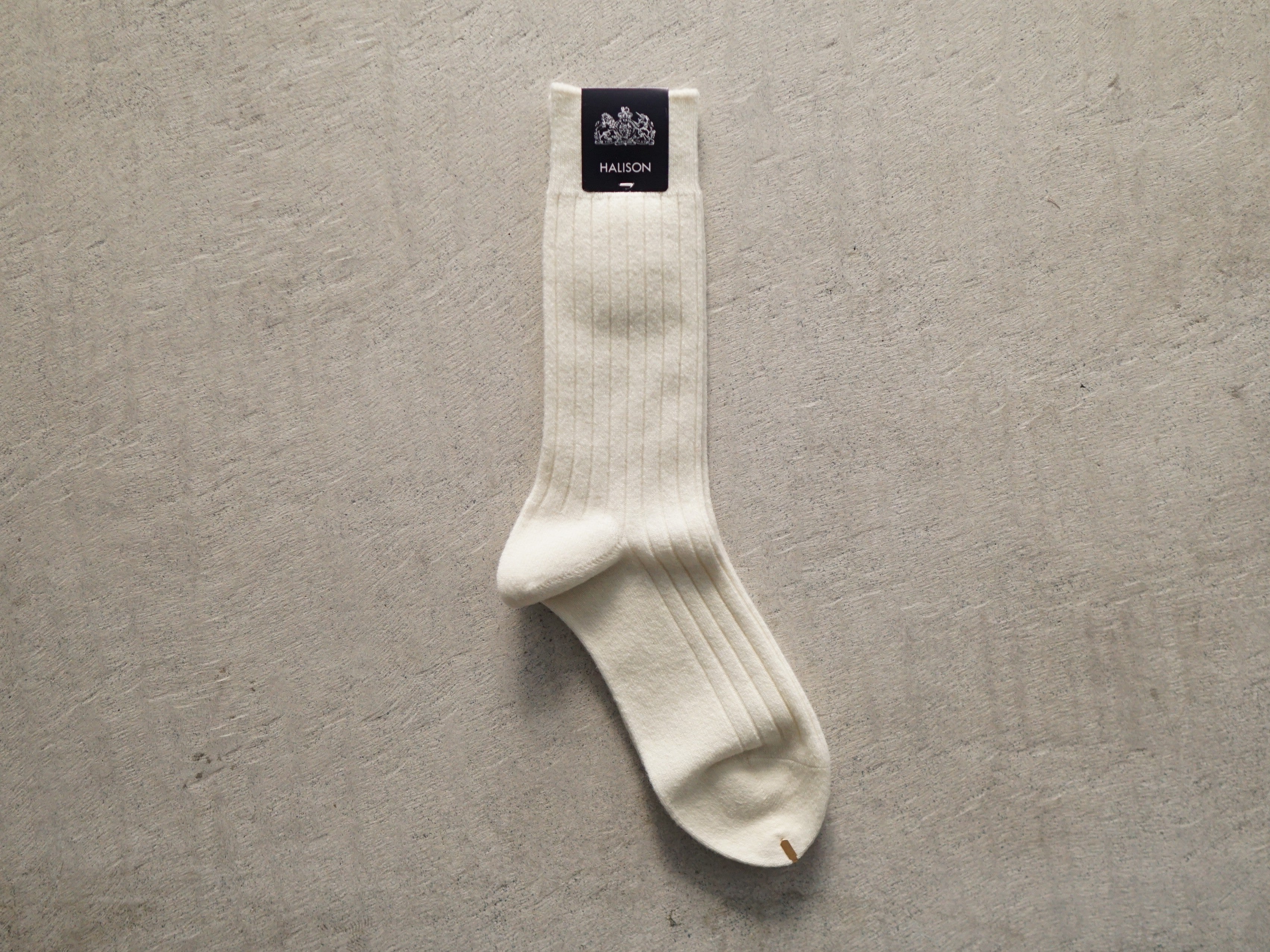 HALISON Lamb Wool Rib Socks