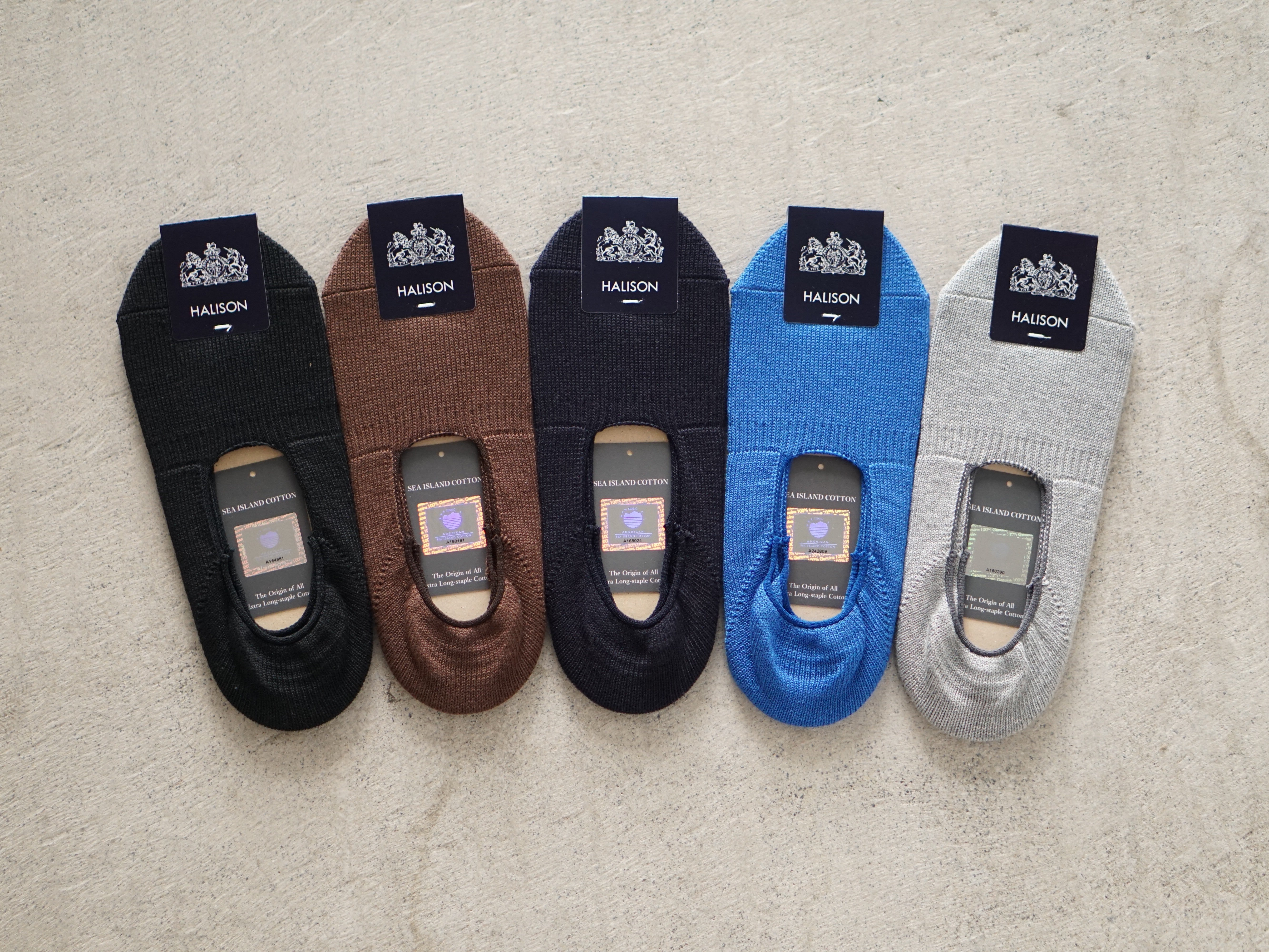 HALISON Sea Island Cotton Boat Socks