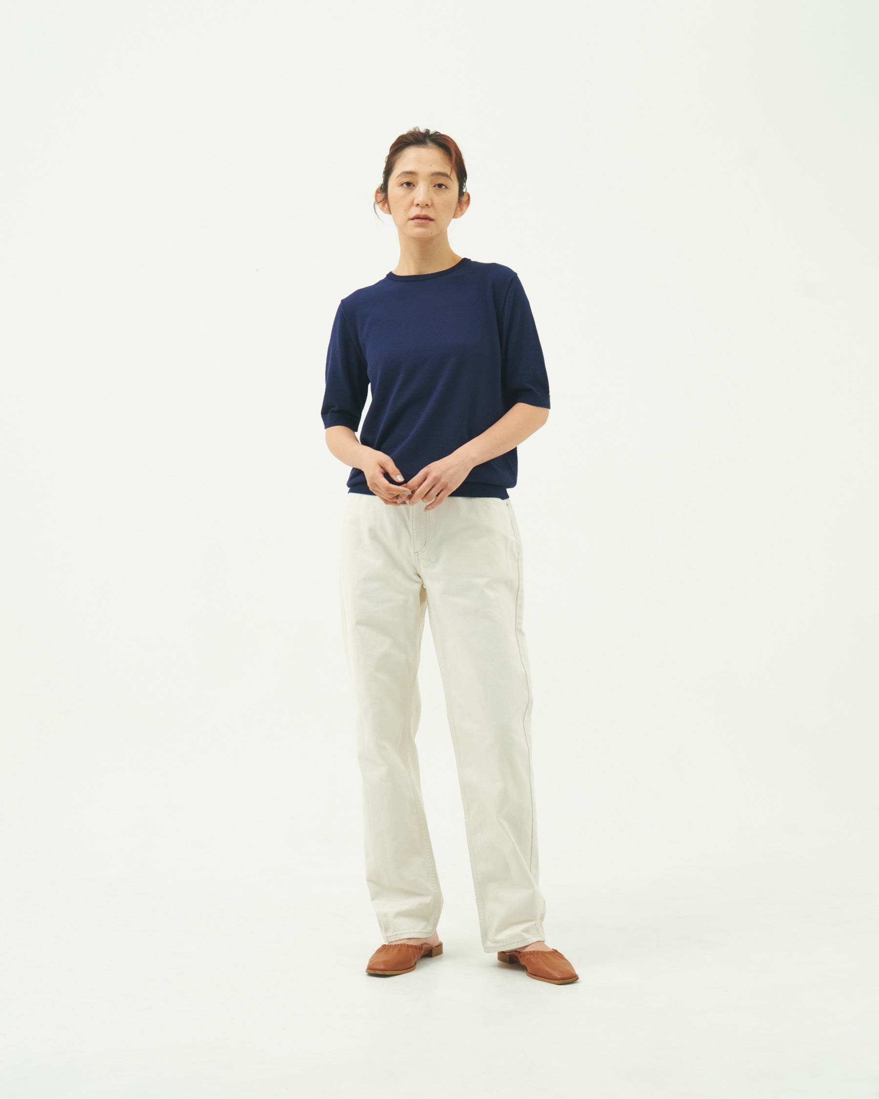 【WOMEN】ICE COTTON CREW NECK