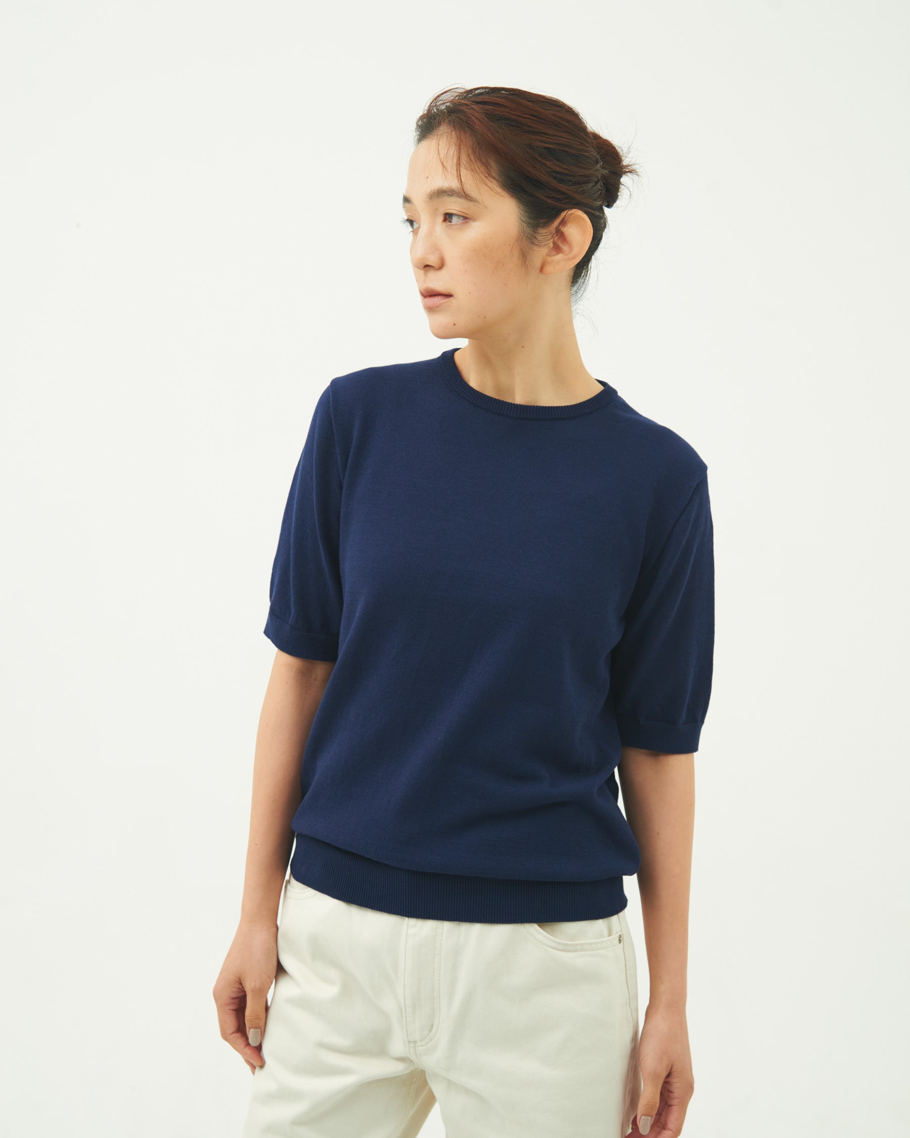 【WOMEN】ICE COTTON CREW NECK