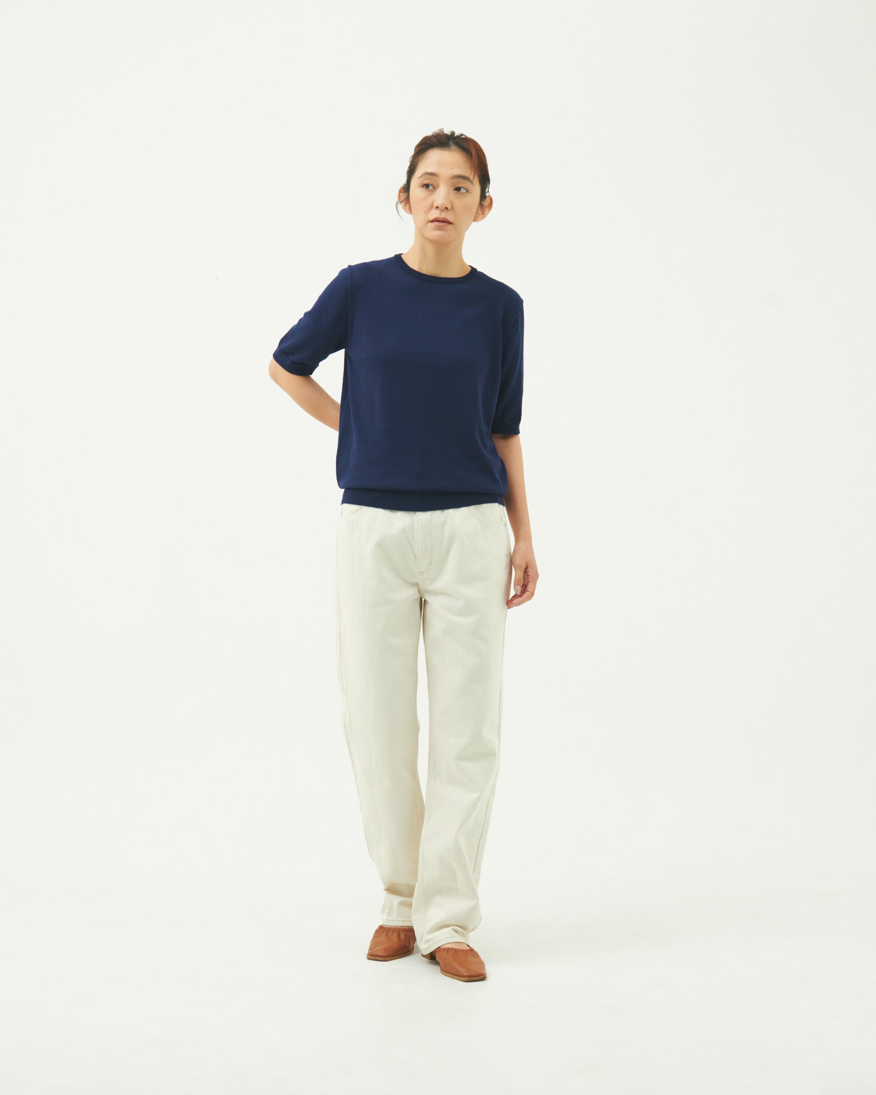 【WOMEN】ICE COTTON CREW NECK