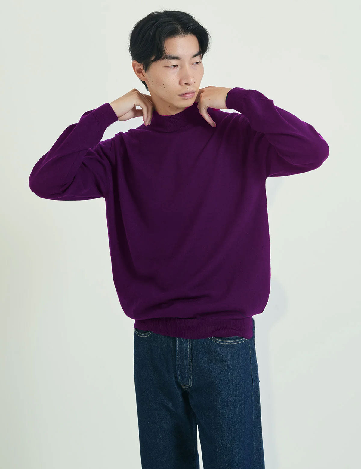 【限定カラー】12G Lightweight Merino Wool Mockneck