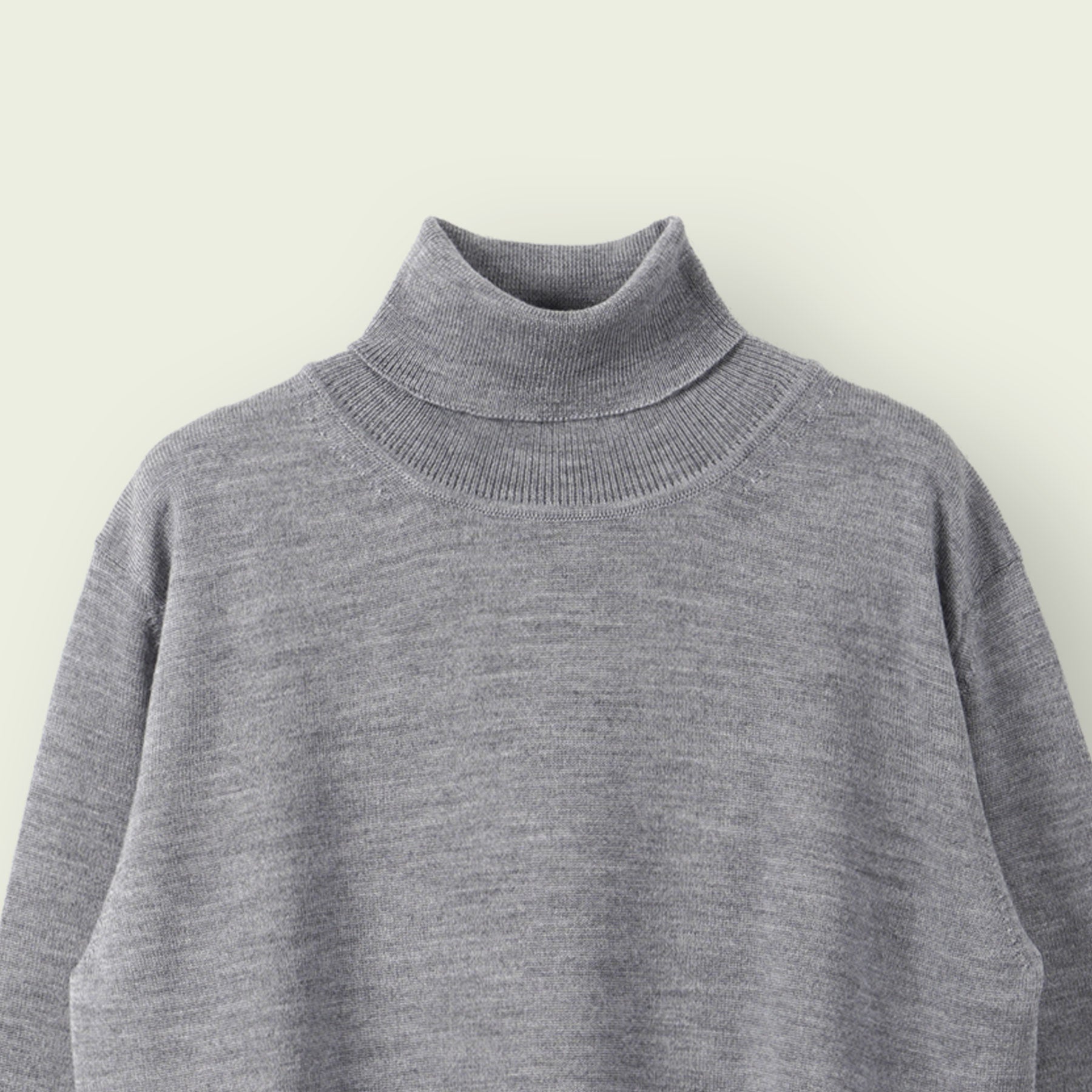 【WOMEN】12G Lightweight Merino Wool Turtleneck