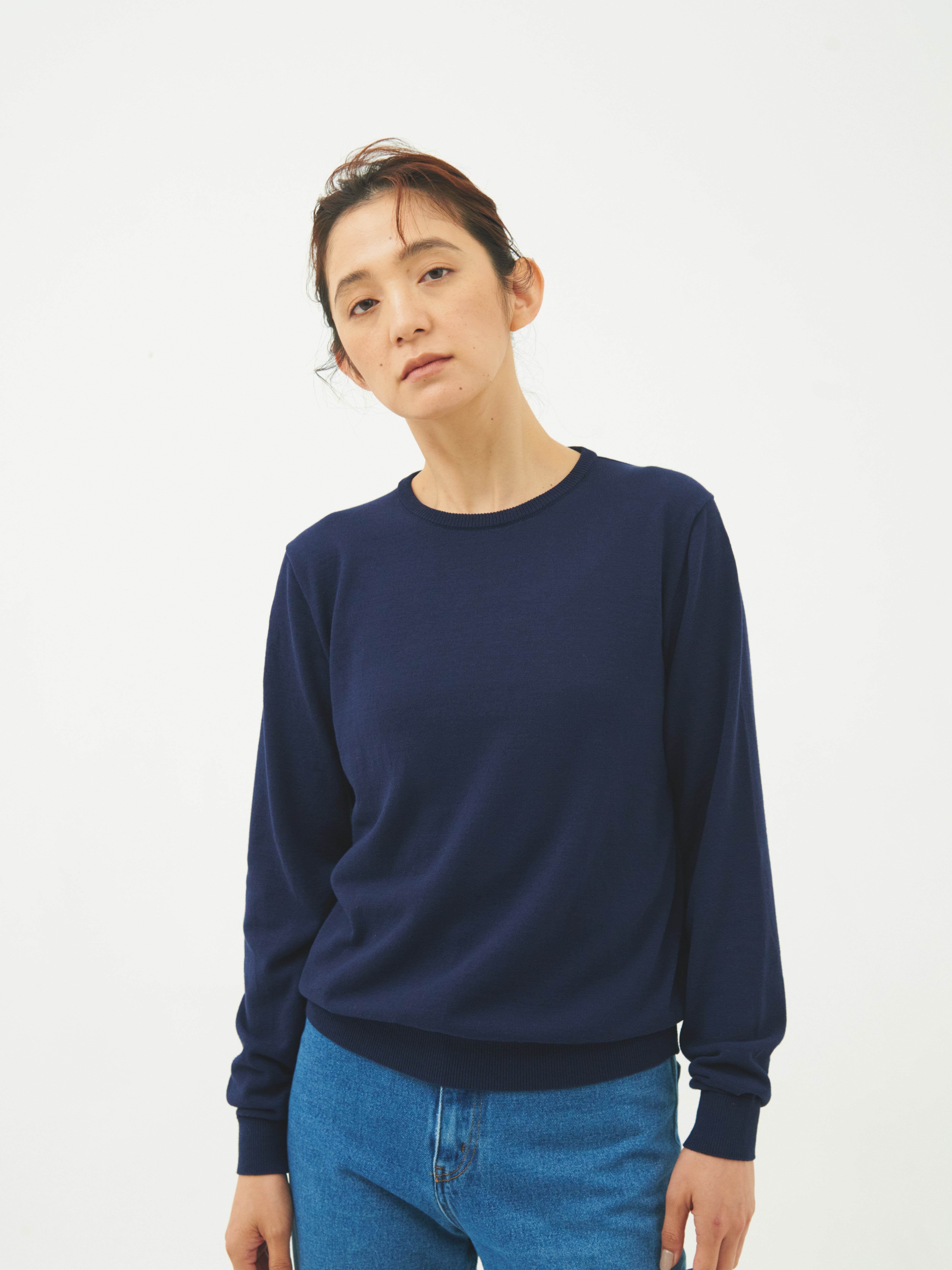 【WOMEN】ICE COTTON LONGCREW