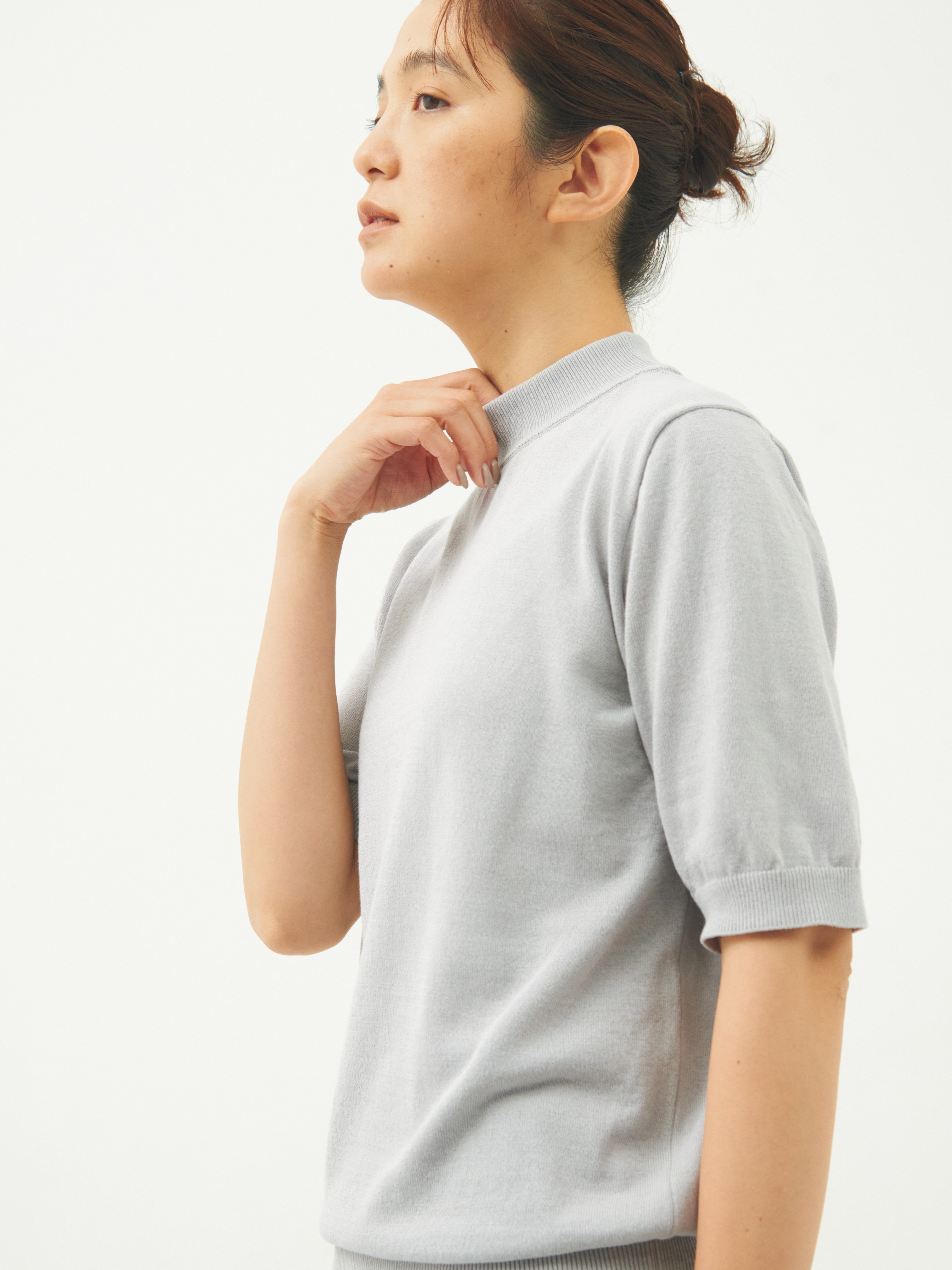 【WOMEN】ICE COTTON MOCKNECK